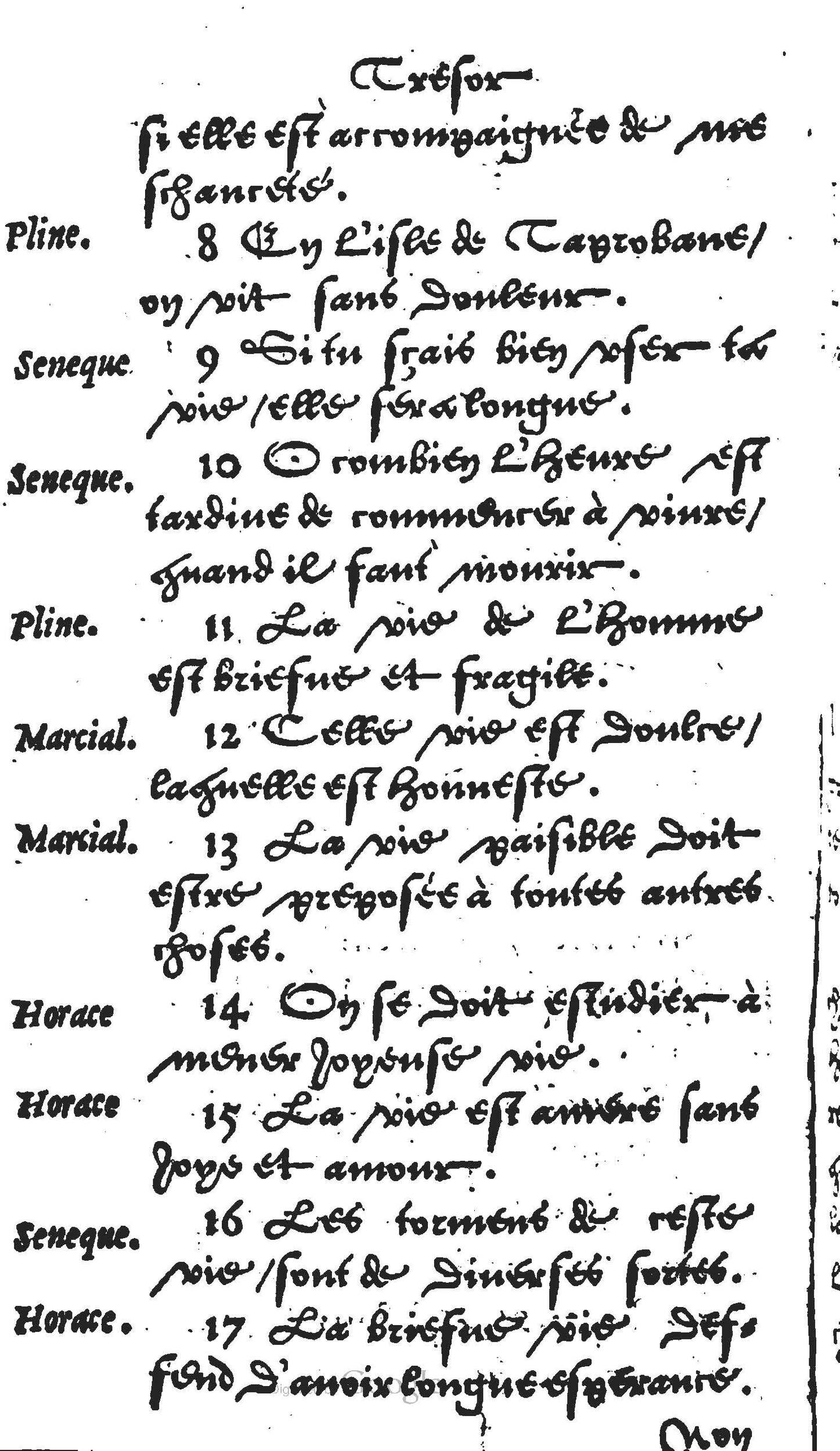 1560 - Jean Bellère - Trésor de vertu - Det Kongelige Bibliotek 1560 - Jean Bellère - Trésor de vertu - Det Kongelige Bibliotek
