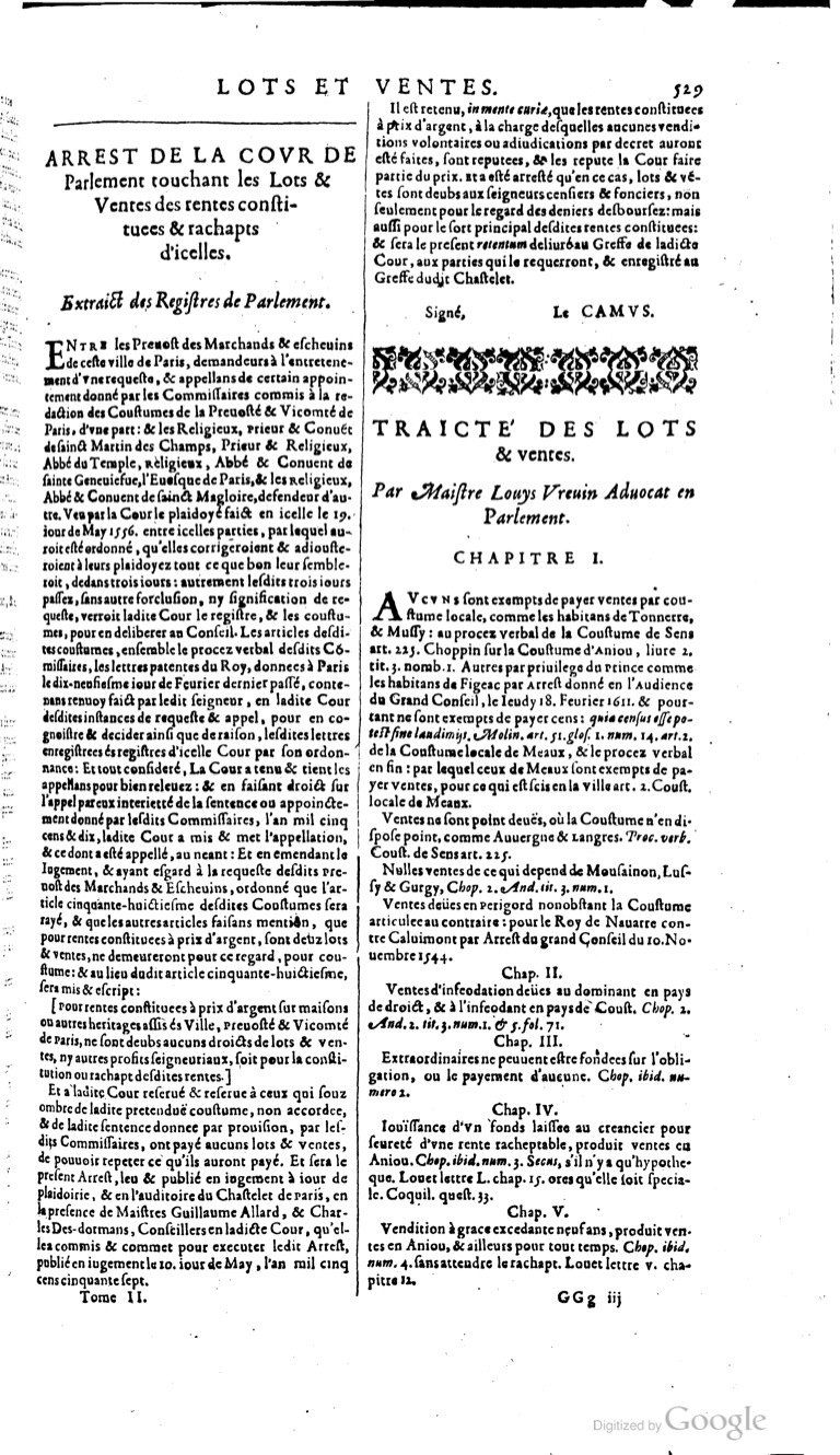 1629 - Veuve Nicolas Buon - Trésor du droit français (29620 T. 2) - BM Lyon 1629 - Veuve Nicolas Buon - Trésor du droit français (29620 T. 2) - BM Lyon