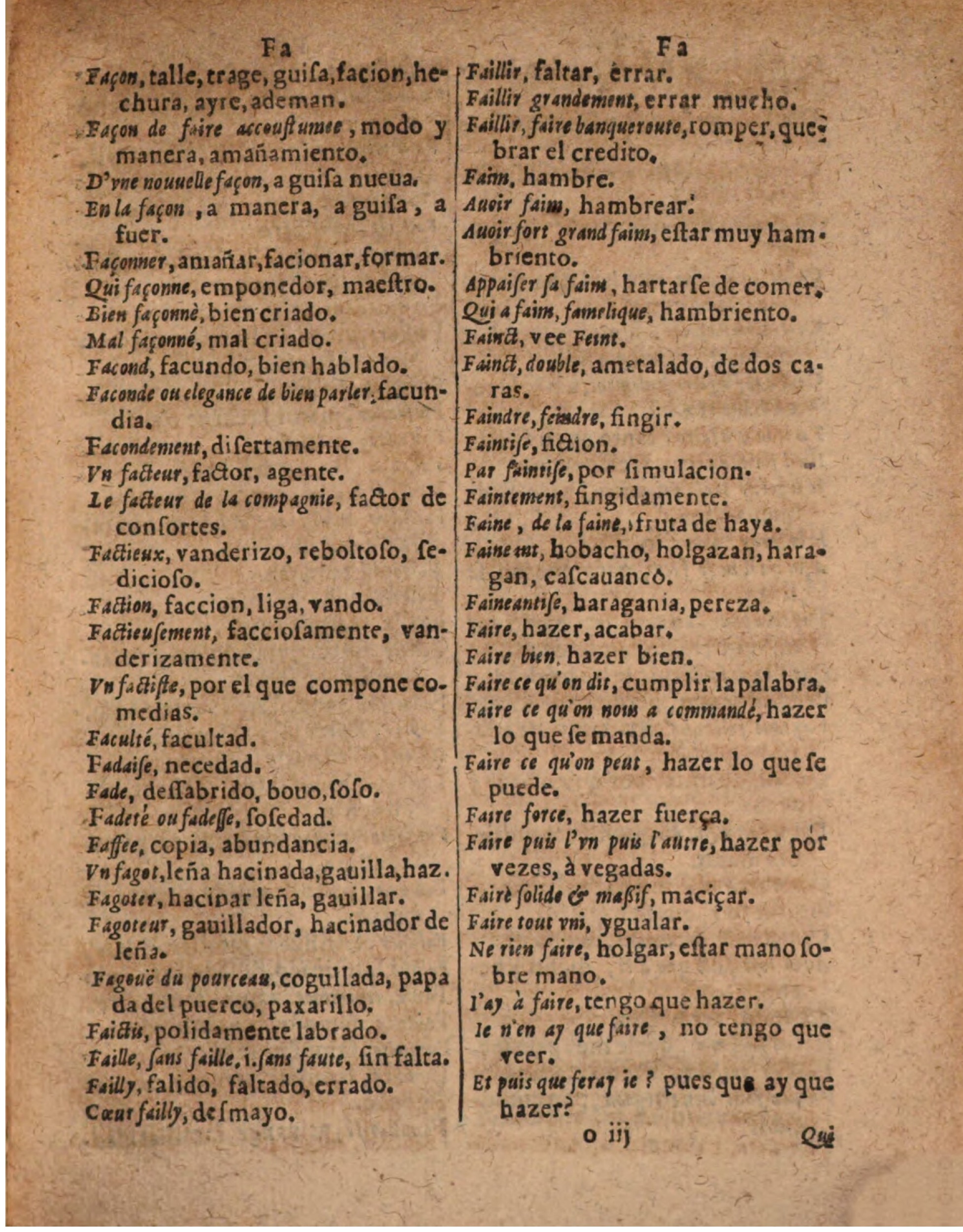 1624 - Hubert Antoine - Trésor des deux langues espagnole et française (Seconde partie) - BSB Munich
