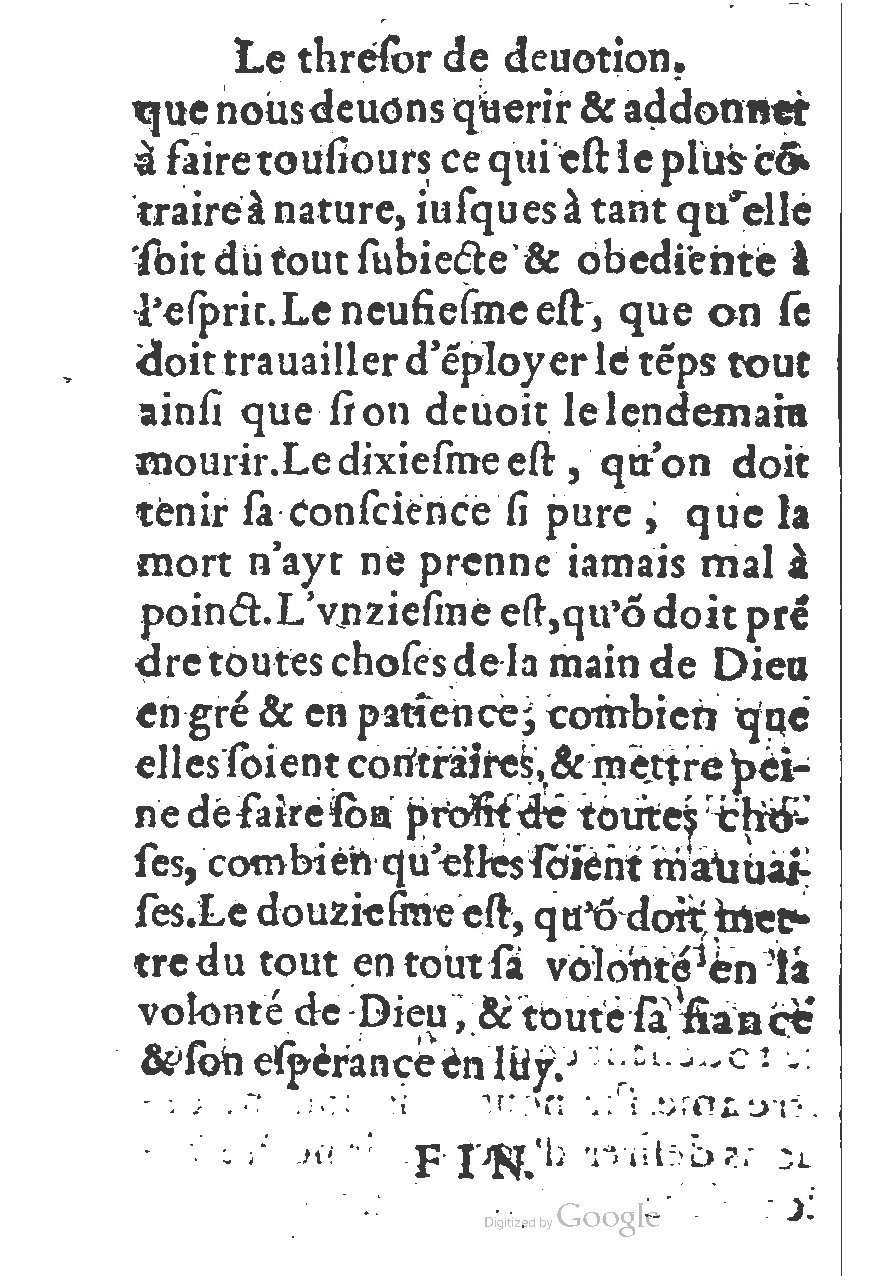 1578 - Guillaume Chaudière - Trésor de dévotion traitant de plusieurs belles vertus - BM Lyon