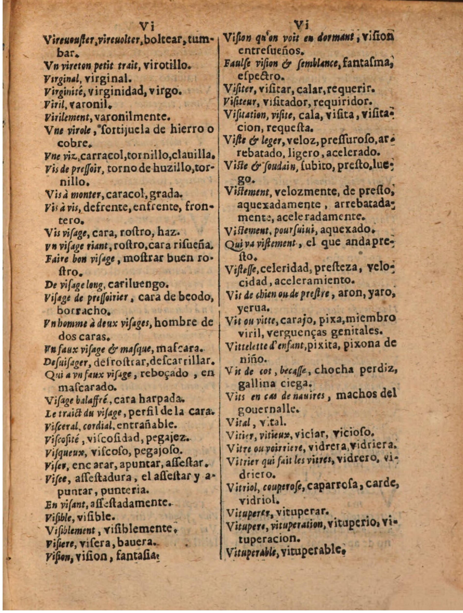 1624 - Hubert Antoine - Trésor des deux langues espagnole et française (Seconde partie) - BSB Munich