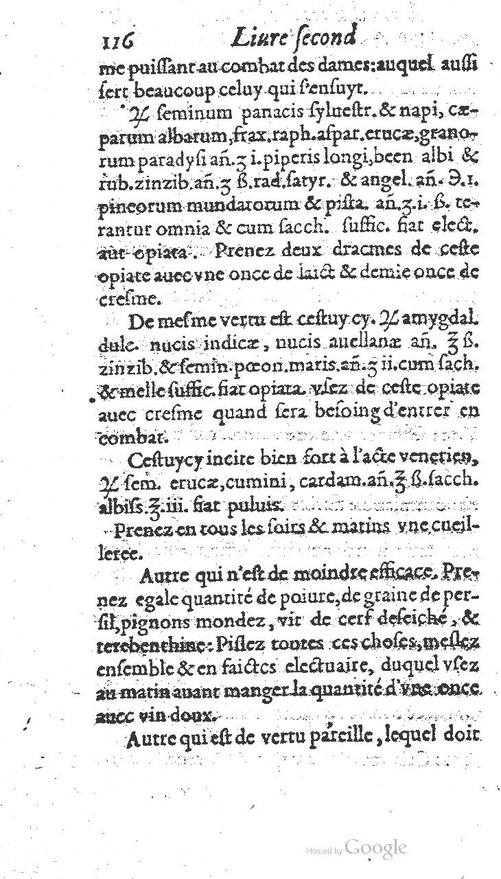 1585 - Jacques du Puis - Trésor des remèdes secrets pour les maladies des femmes - BnF