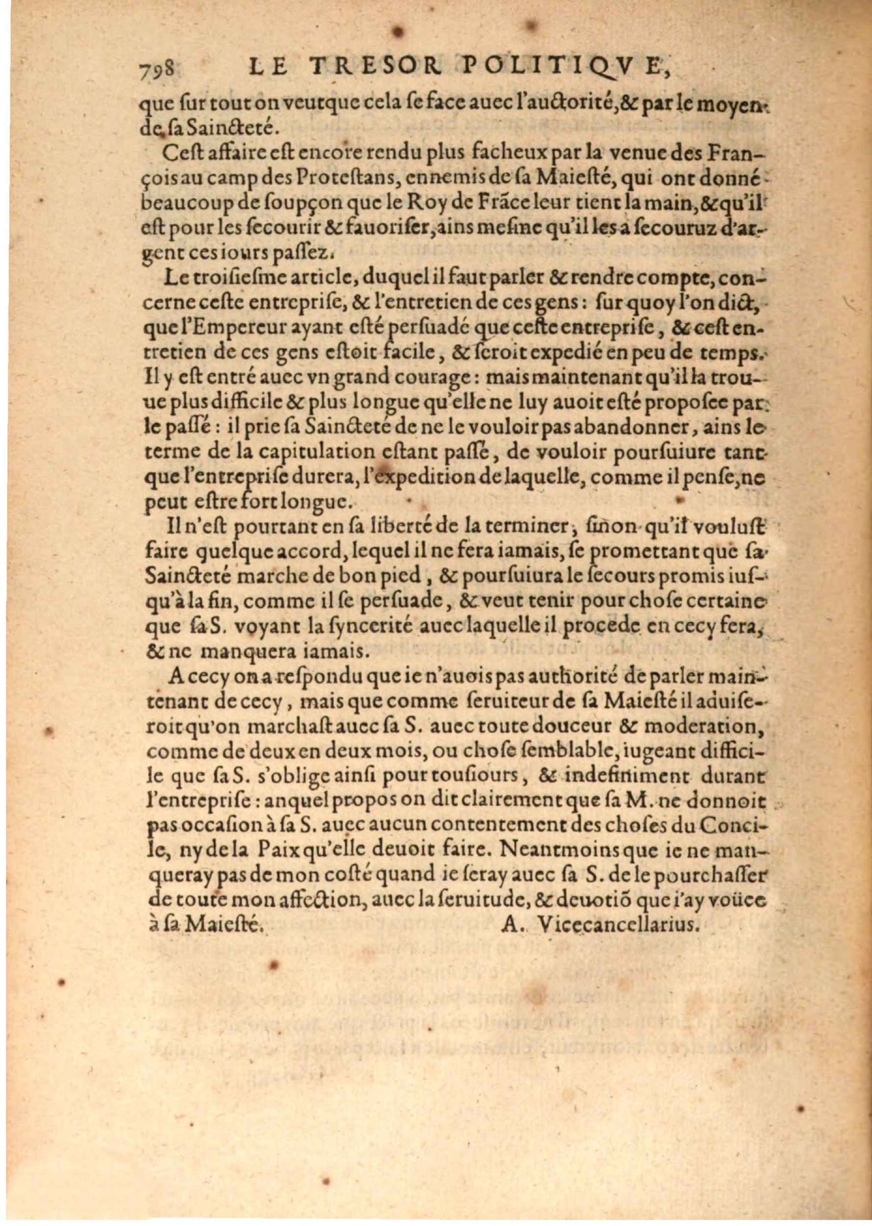 1608 - Nicolas Du Fossé - Trésor politique - BSB Munich