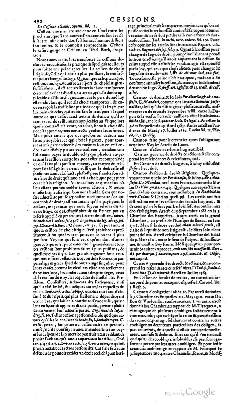 1629 - Veuve Nicolas Buon - Trésor du droit français (29620 T. 1) - BM Lyon