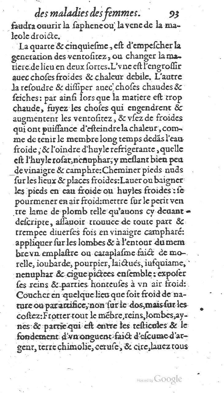 1585 - Jacques du Puis - Trésor des remèdes secrets pour les maladies des femmes - BnF