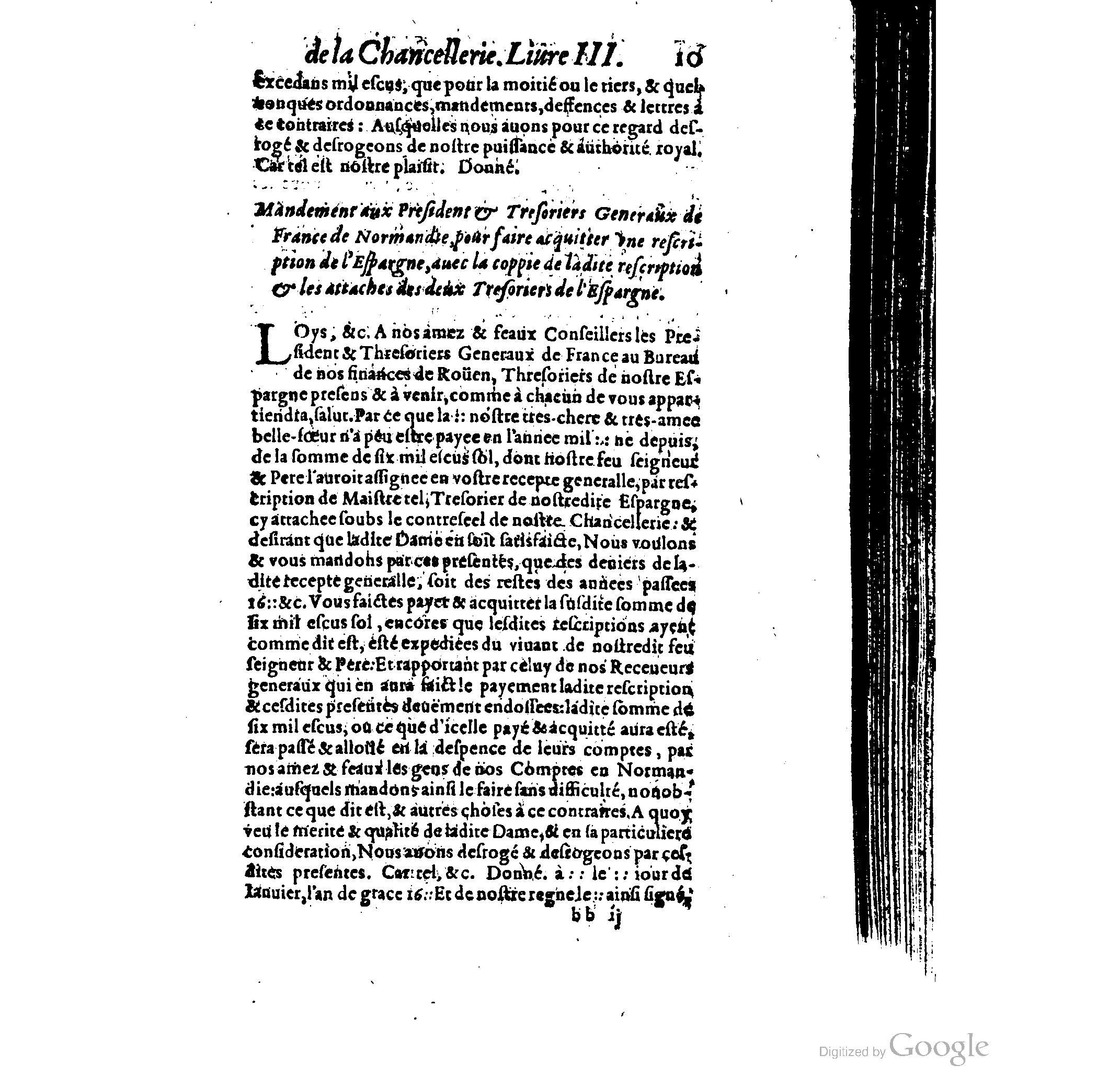 1614 - Jean Richer - Trésor du nouveau style et protocole de la chancellerie de France - BSB Munich