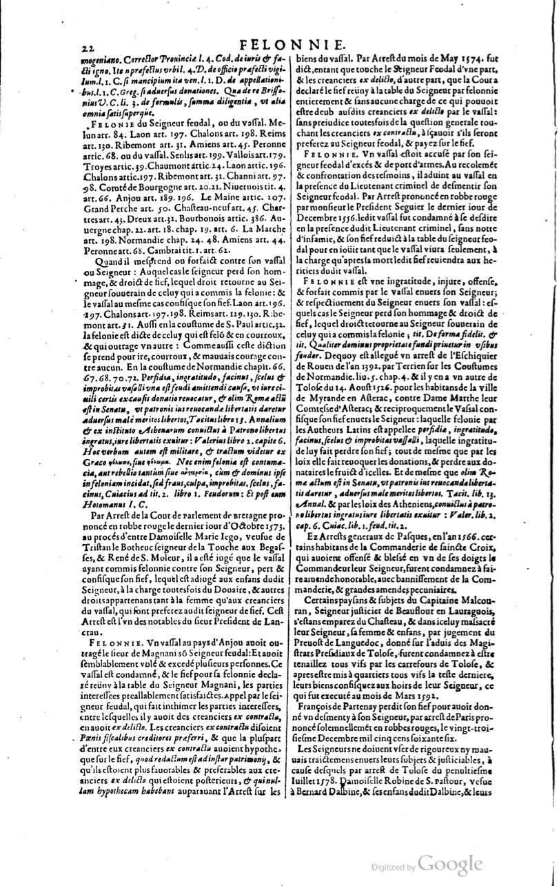 1629 - Veuve Nicolas Buon - Trésor du droit français (21754 T. 2) - BM Lyon 1629 - Veuve Nicolas Buon - Trésor du droit français (21754 T. 2) - BM Lyon