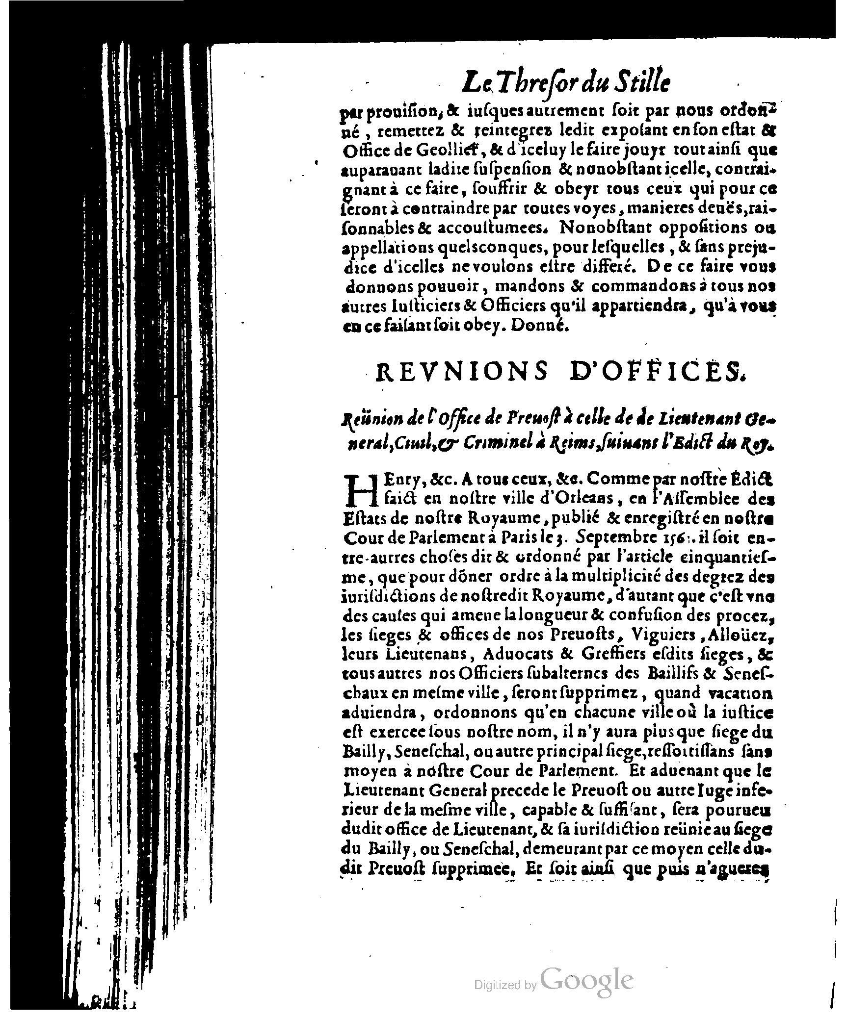 1614 - Jean Richer - Trésor du nouveau style et protocole de la chancellerie de France - BSB Munich