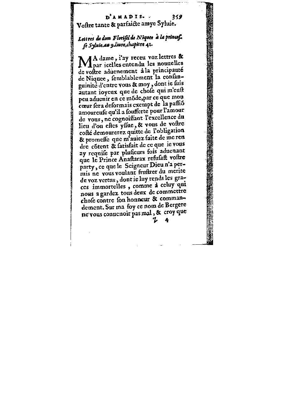 1572 - Veuve Gabriel Cotier - Trésor des Amadis - BM Lyon