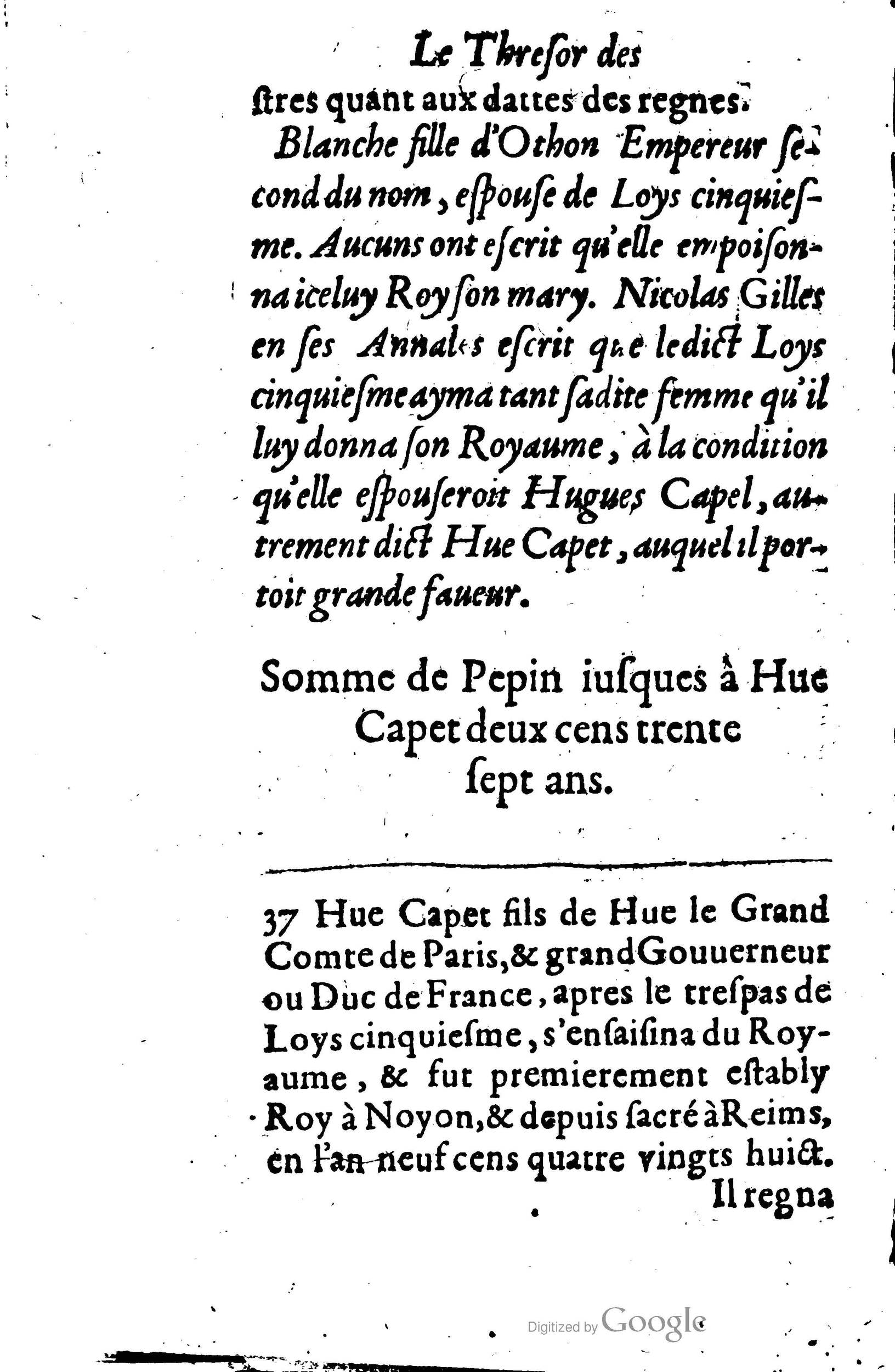 1619 - Jean Corrozet - Trésor des histoires de France - BSB Munich