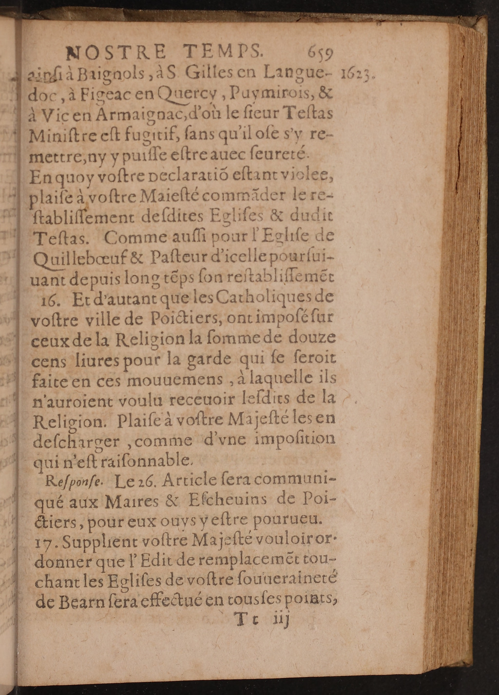 1626 - Joseph Bouillerot - Trésor de l’histoire générale de notre temps - BnF Arsenal