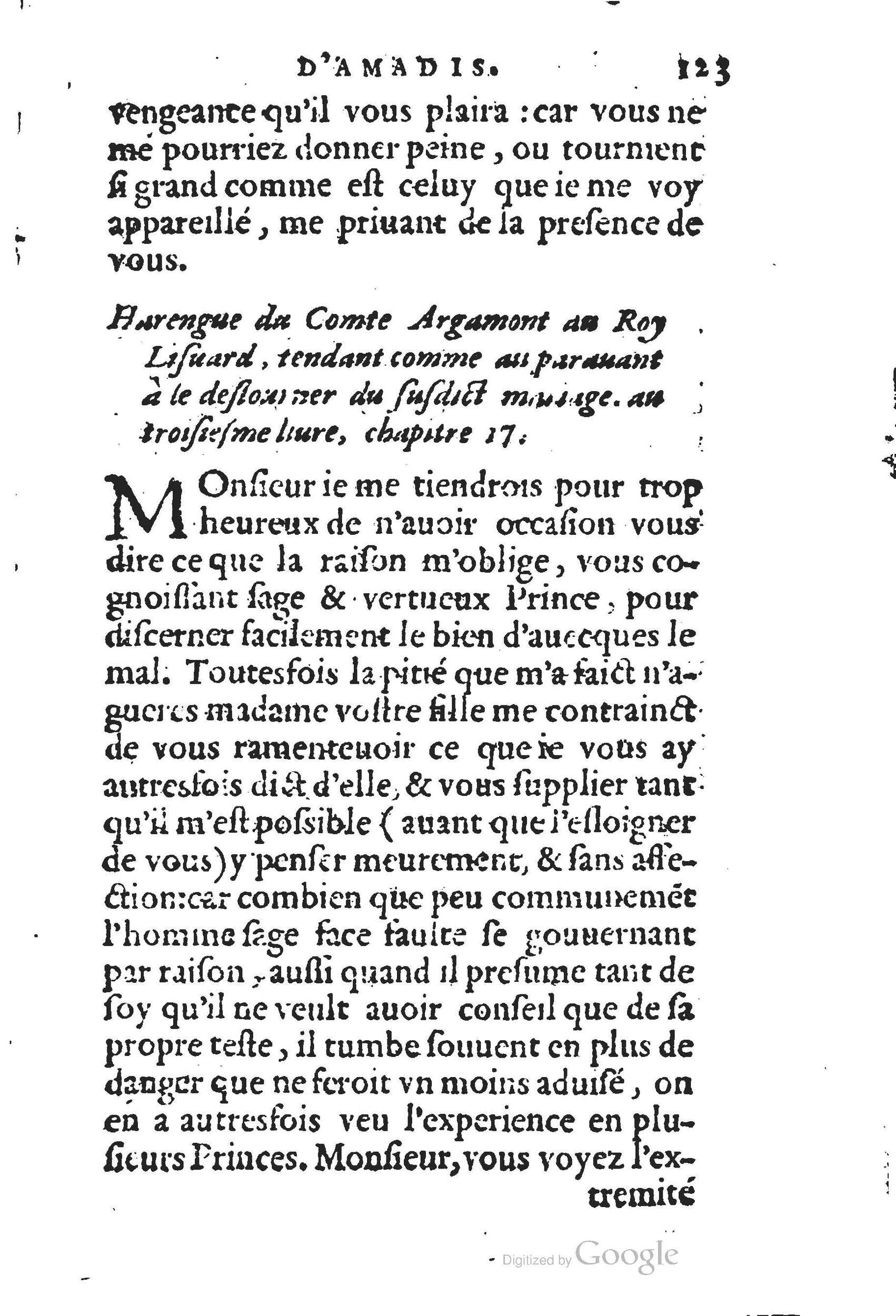 1560 - Jean d’Ogerolles et Gabriel Cotier Lyon - Trésor des Amadis - BSB Munich