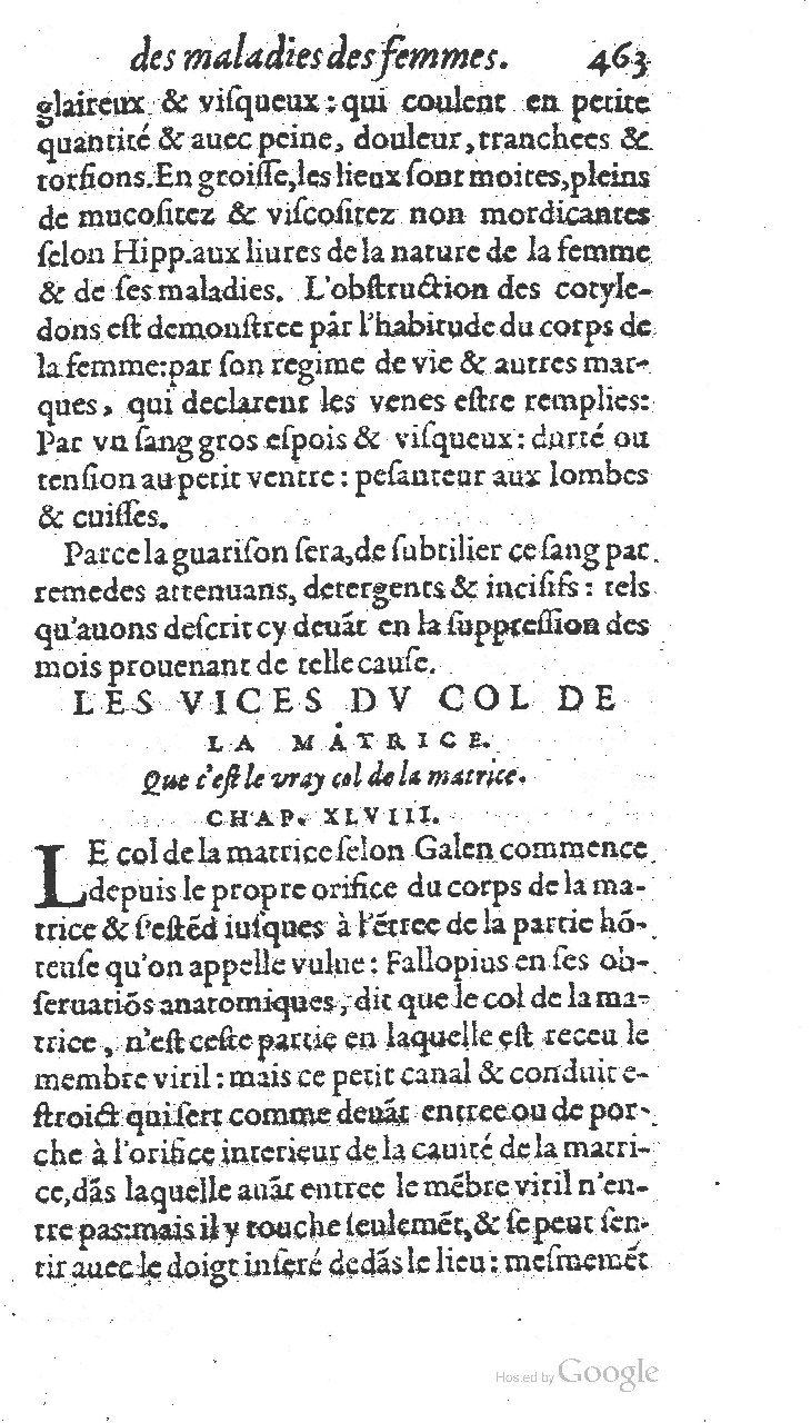 1585 - Jacques du Puis - Trésor des remèdes secrets pour les maladies des femmes - BnF