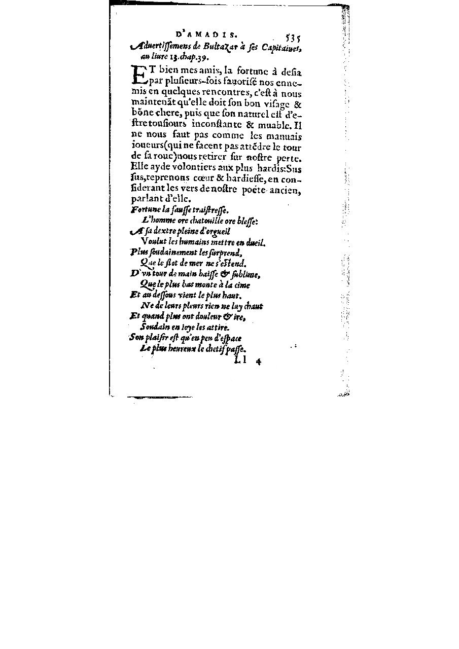1572 - Veuve Gabriel Cotier - Trésor des Amadis - BM Lyon