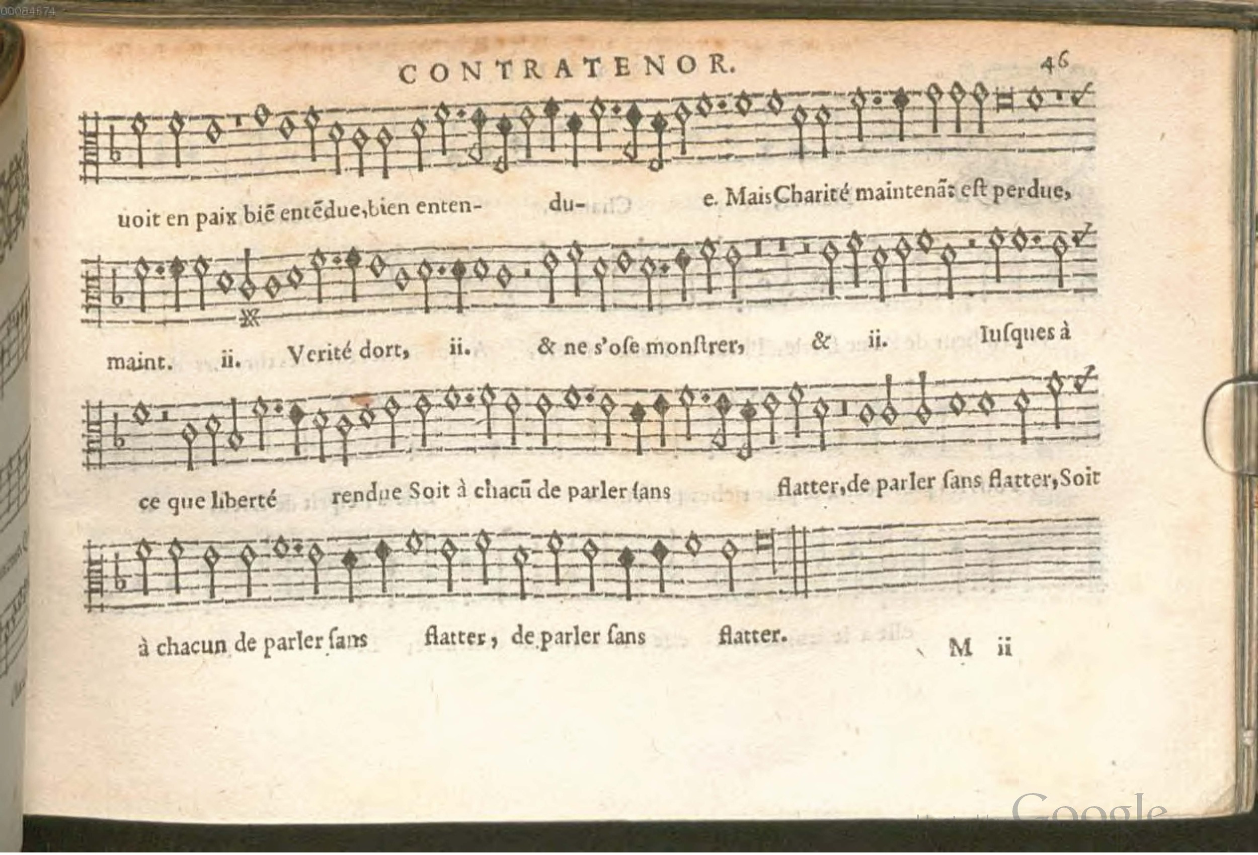1576 - [Pierre de Saint-André] - Trésor de musique d’Orlande de Lassus Contratenor - BSB Munich