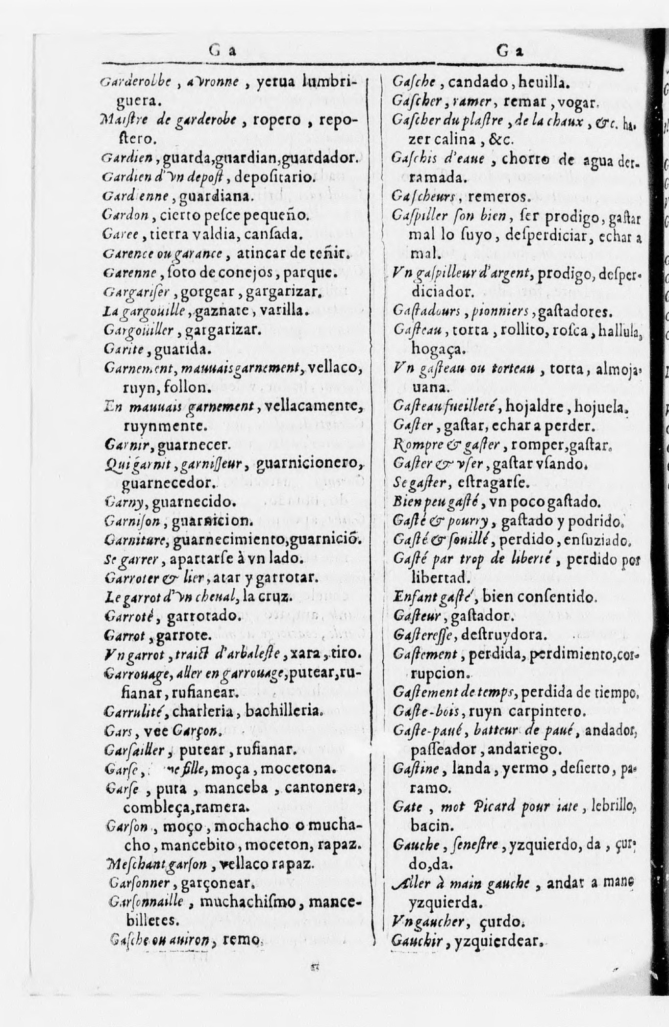 1616 - Veuve Marc Orry - Trésor des deux langues espagnole et française (Seconde partie) - BnF