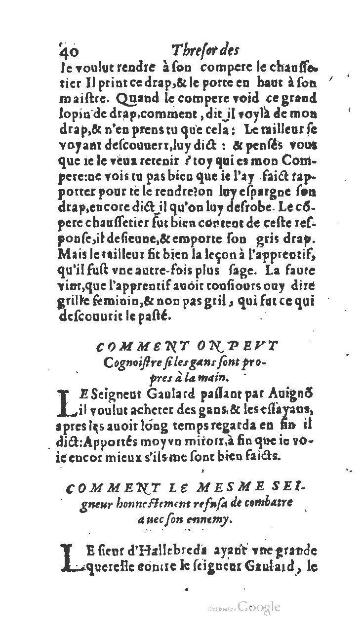 1611 - Jean Osmont - Trésor des récréations - BSB Munich