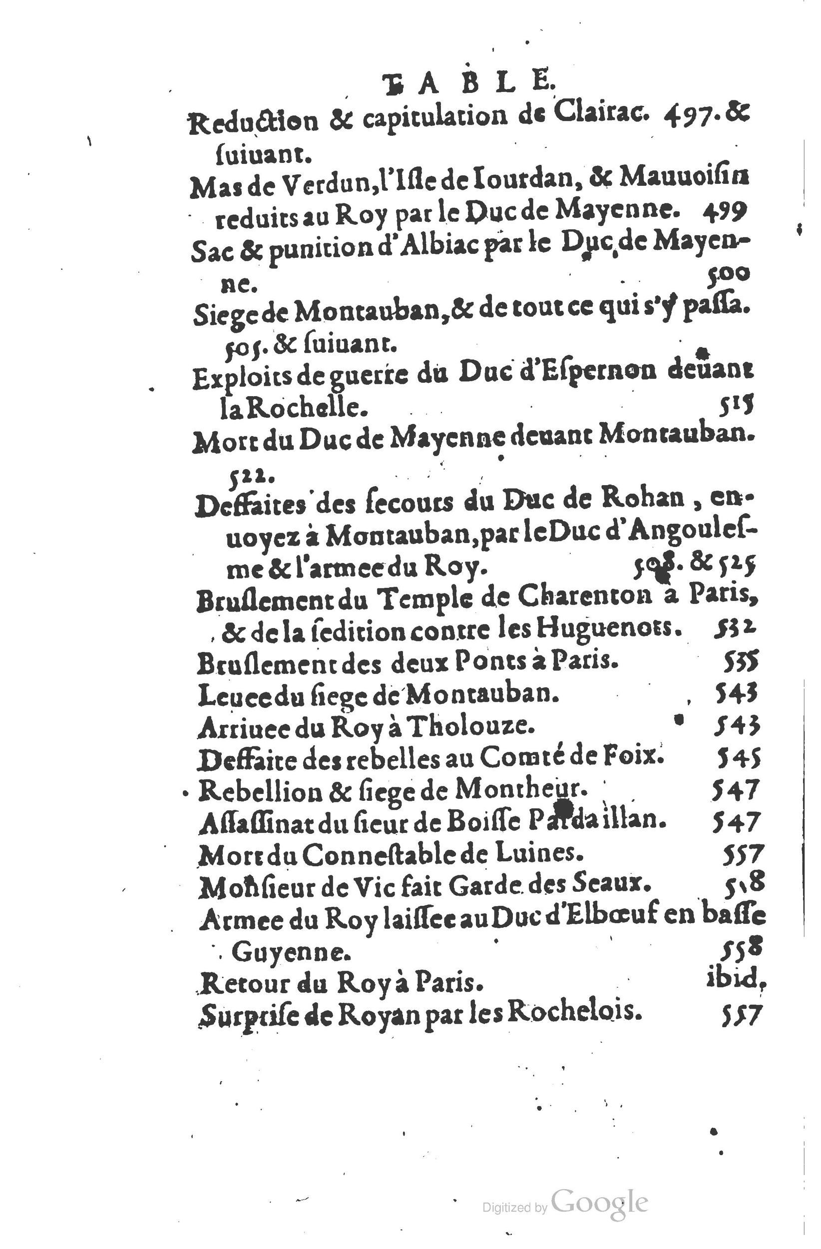 1626 - Joseph Bouillerot - Trésor de l’histoire générale de notre temps - BSB Munich