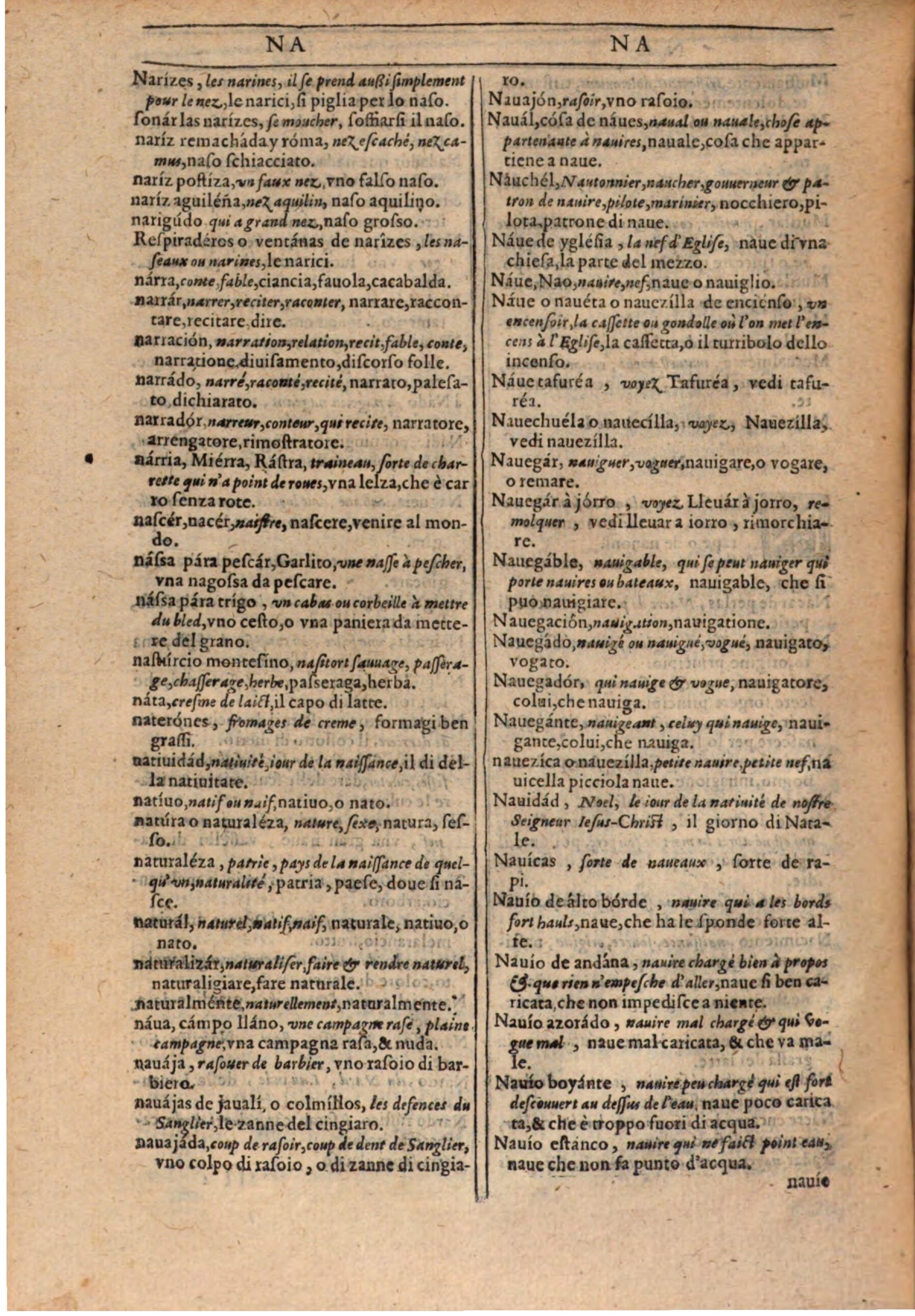 1609 - Philippe Albert et Alexandre Pernet - Trésor des trois langues française, italienne et espagnole (Première partie) - BSB Munich 1609 - Philippe Albert et Alexandre Pernet - Trésor des trois langues française, italienne et espagnole (Première partie) - BSB Munich