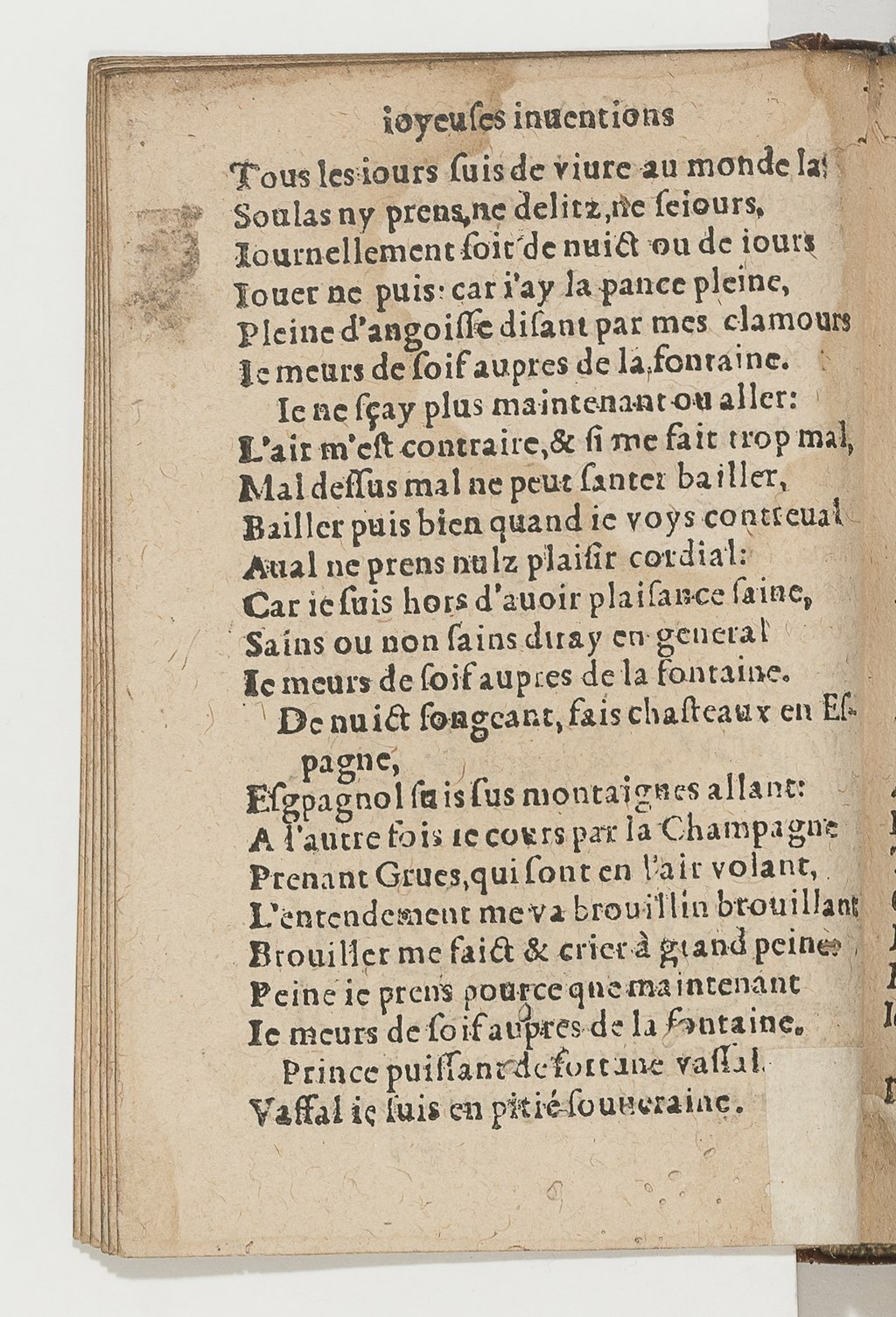 1568c. - Veuve Jean Bonfons - Trésor des joyeuses inventions du parangon de poésies - BnF Arsenal