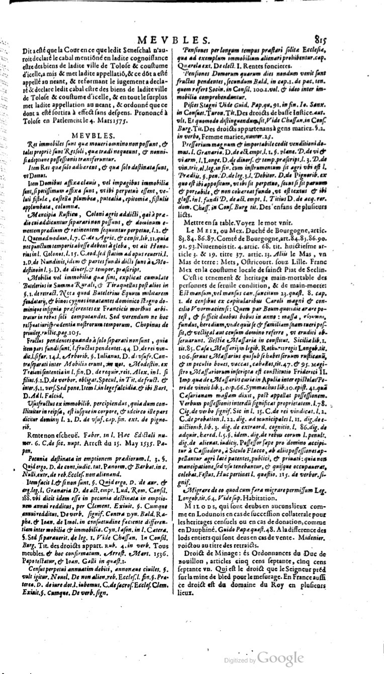 1629 - Veuve Nicolas Buon - Trésor du droit français (29620 T. 2) - BM Lyon