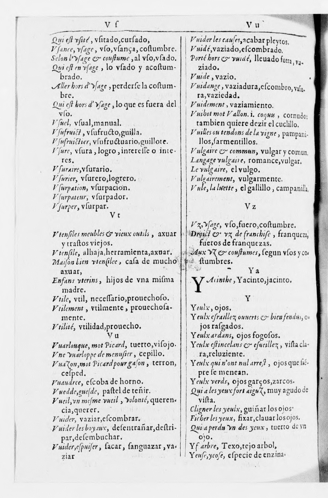 1616 - Veuve Marc Orry - Trésor des deux langues espagnole et française (Seconde partie) - BnF 1616 - Veuve Marc Orry - Trésor des deux langues espagnole et française (Seconde partie) - BnF