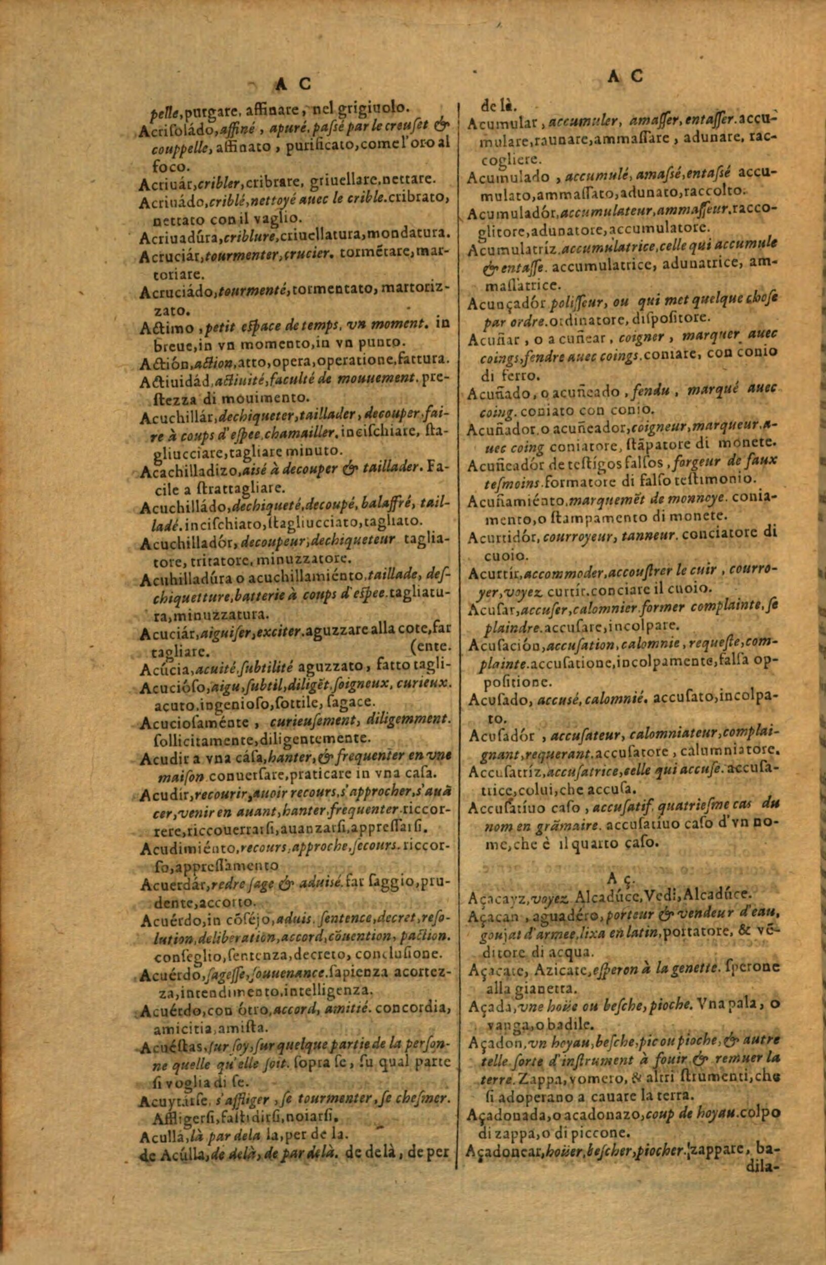 1617 - Samuel Crespin - Trésor des trois langues espagnole, française et italienne (Première partie) - Regensburg