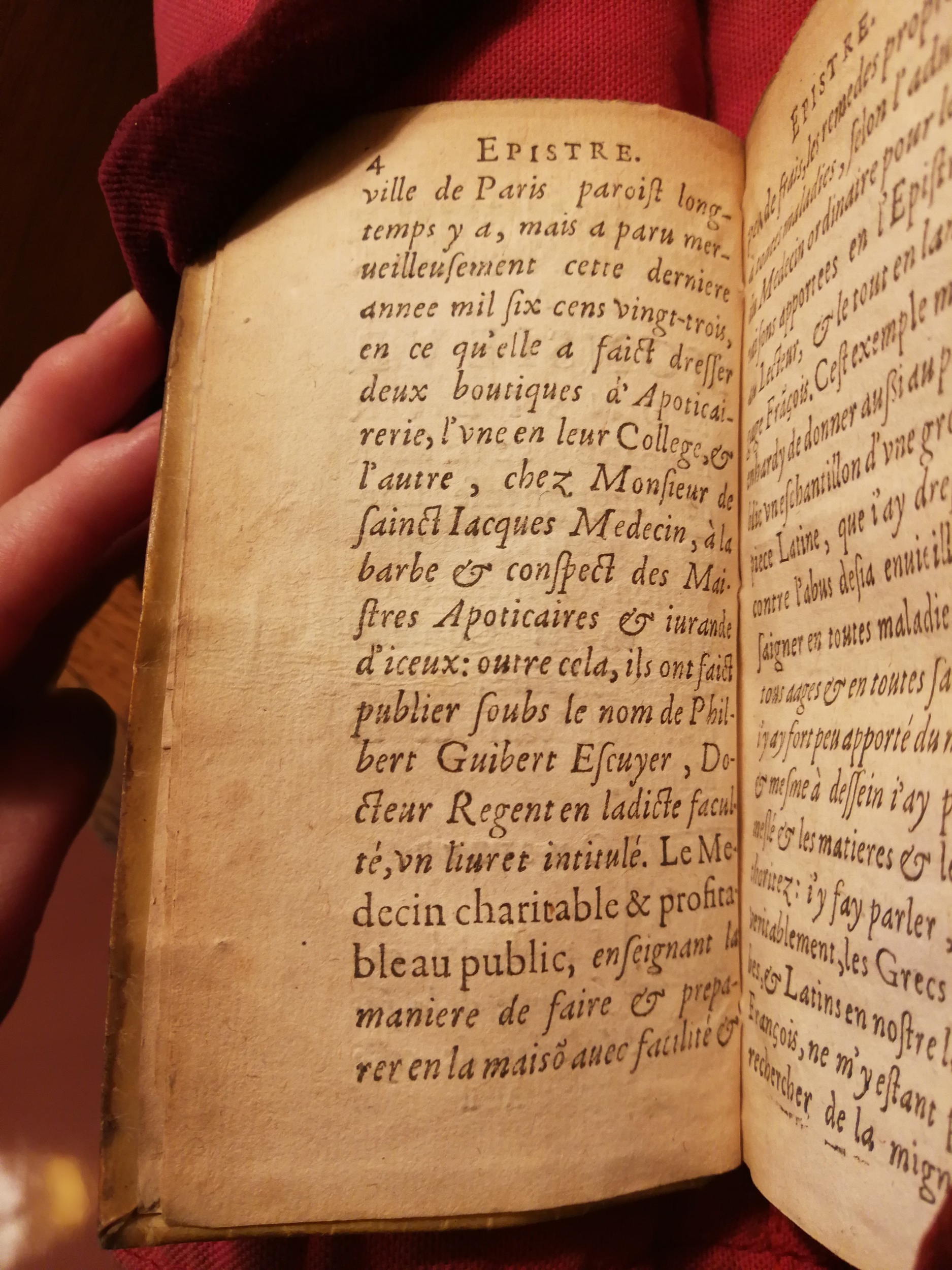 1624 - Jean Moreau - Conservation du trésor de la santé - Bibliothèque Sainte-Geneviève