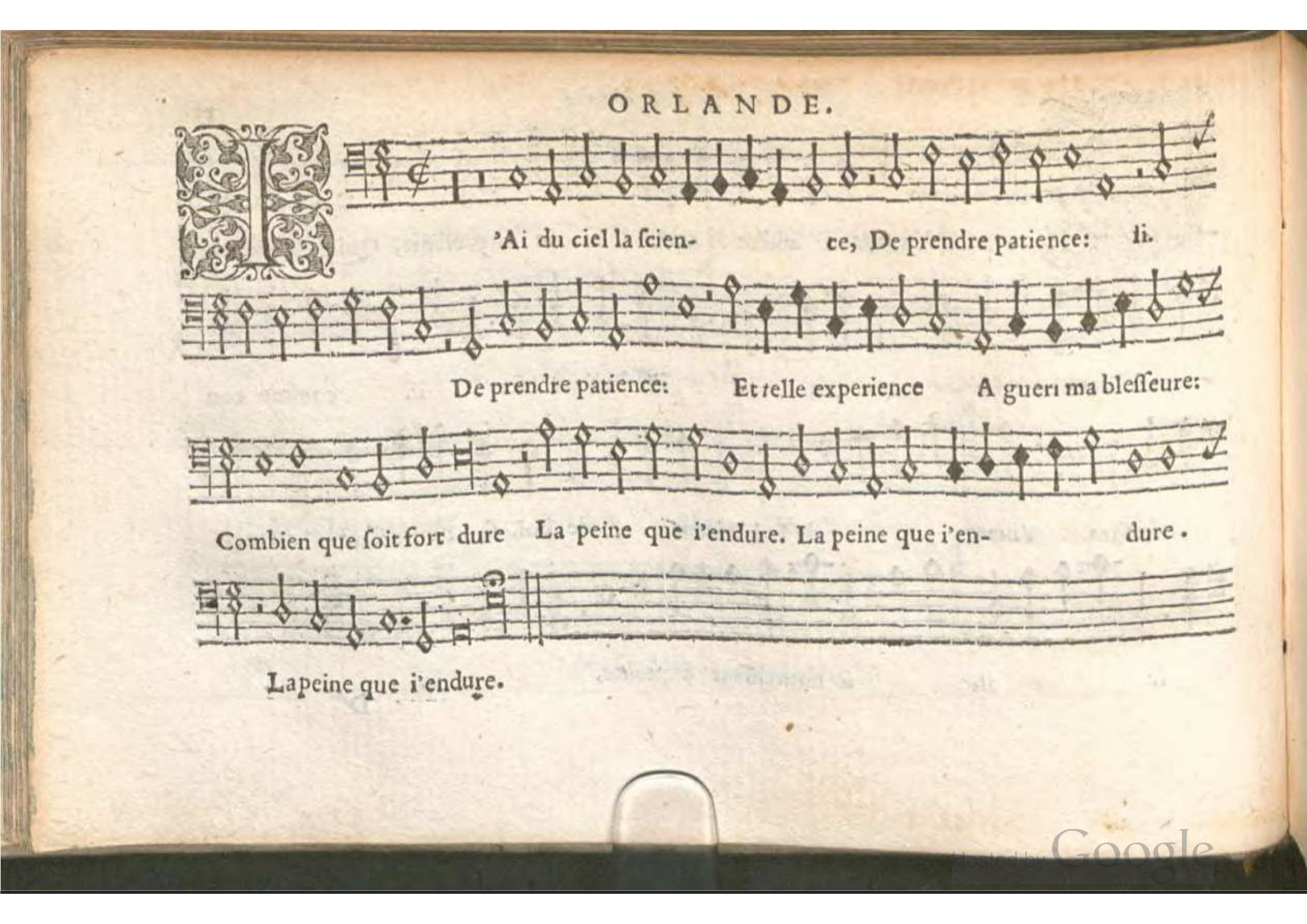 1576 - [Pierre de Saint-André] - Trésor de musique d’Orlande de Lassus Bassus - BSB Munich