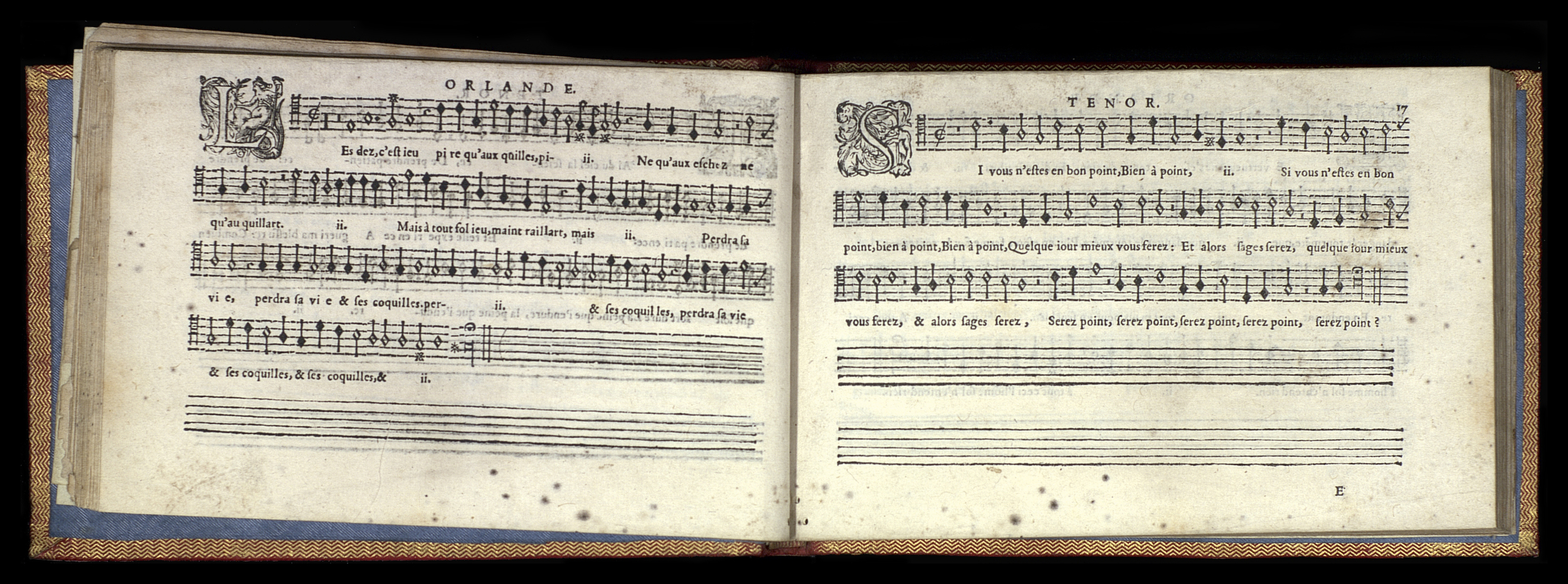 1582 - [Pierre de Saint-André] - Trésor de musique d’Orlande de Lassus Tenor - Mons