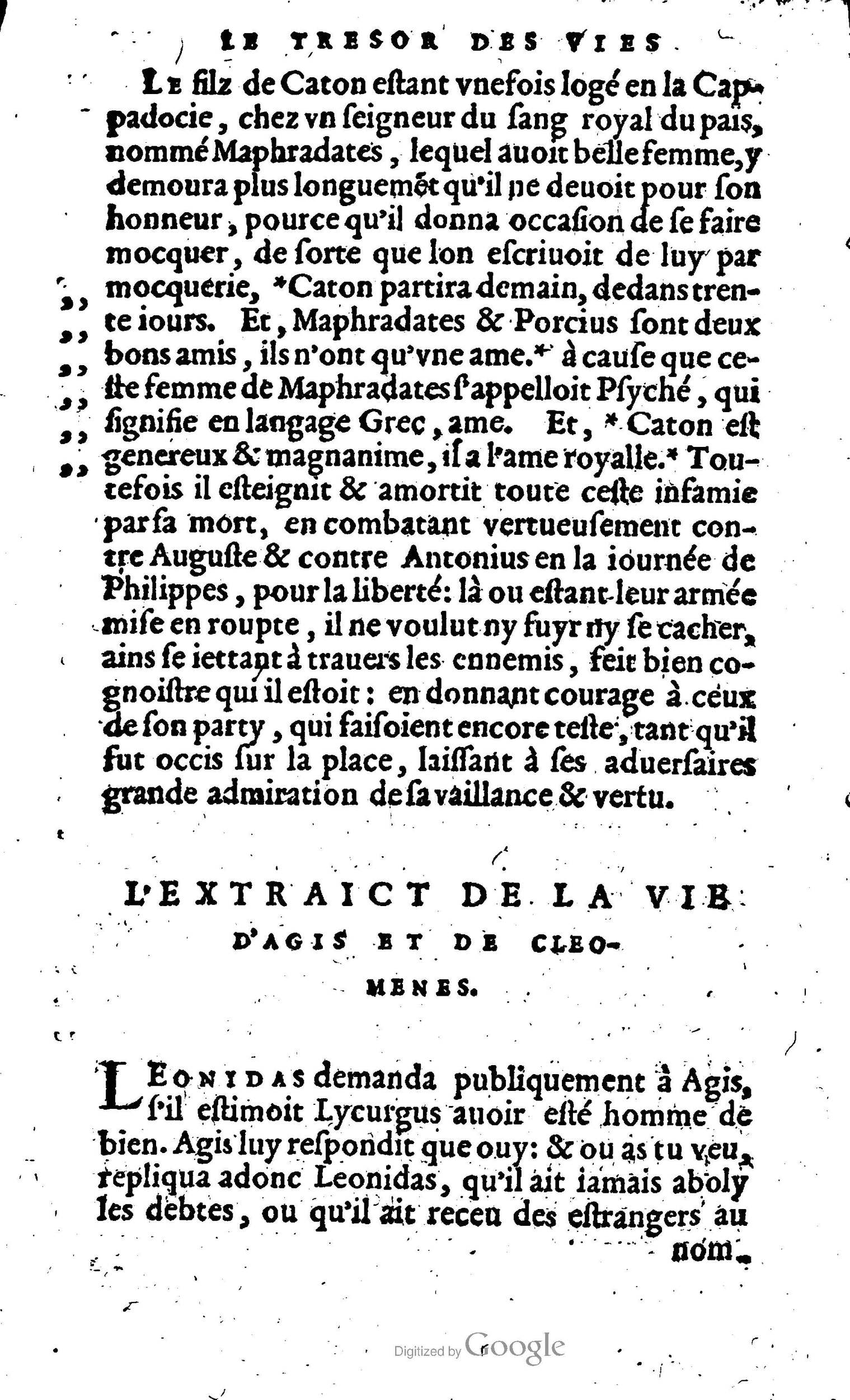 1568 - Willem Silvius - Trésor des vies de Plutarque - Anvers Plantin-Moretus