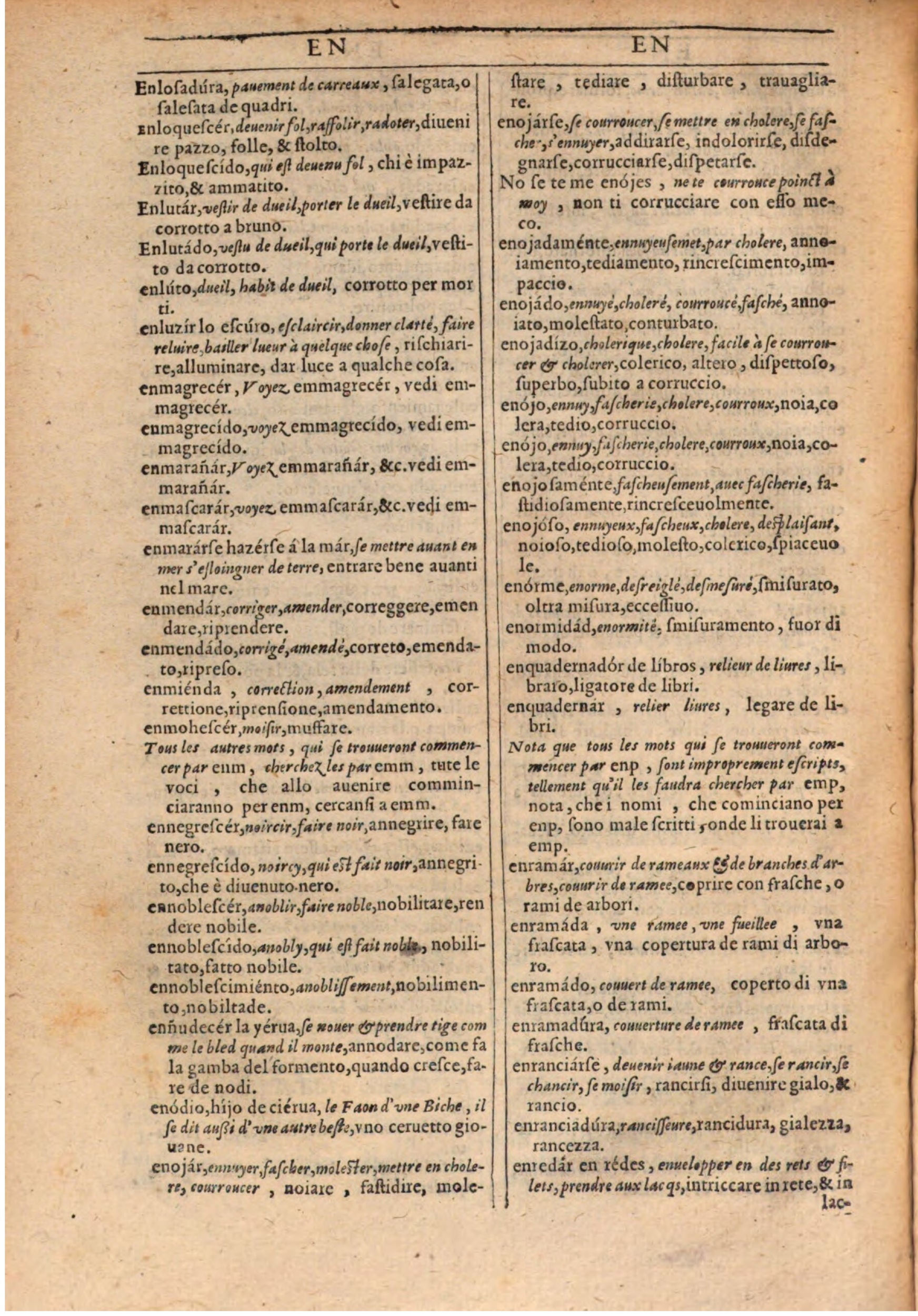 1609 - Philippe Albert et Alexandre Pernet - Trésor des trois langues française, italienne et espagnole (Première partie) - BSB Munich 1609 - Philippe Albert et Alexandre Pernet - Trésor des trois langues française, italienne et espagnole (Première partie) - BSB Munich