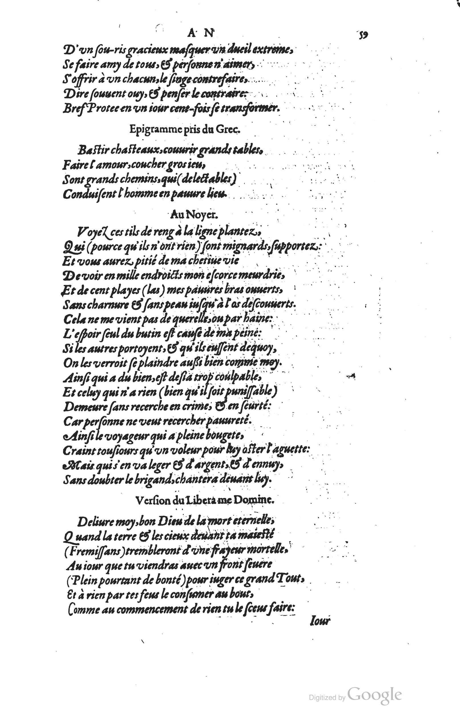 1585 - Barthélemy Honorat - Bibliothèques françaises - BSB Munich