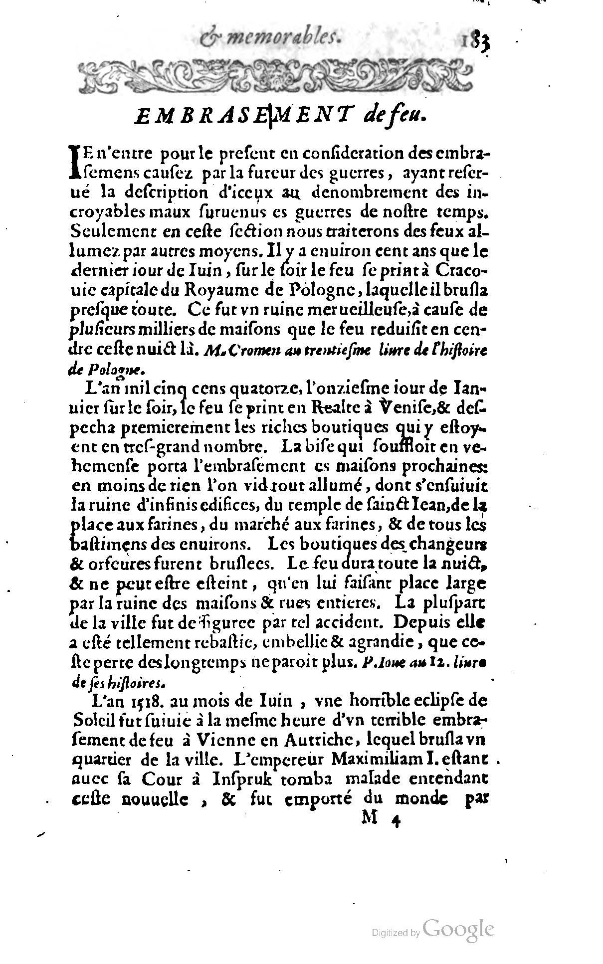 1620 - Samuel Crespin - Trésor d’histoires admirables et mémorables - BCU Lausanne