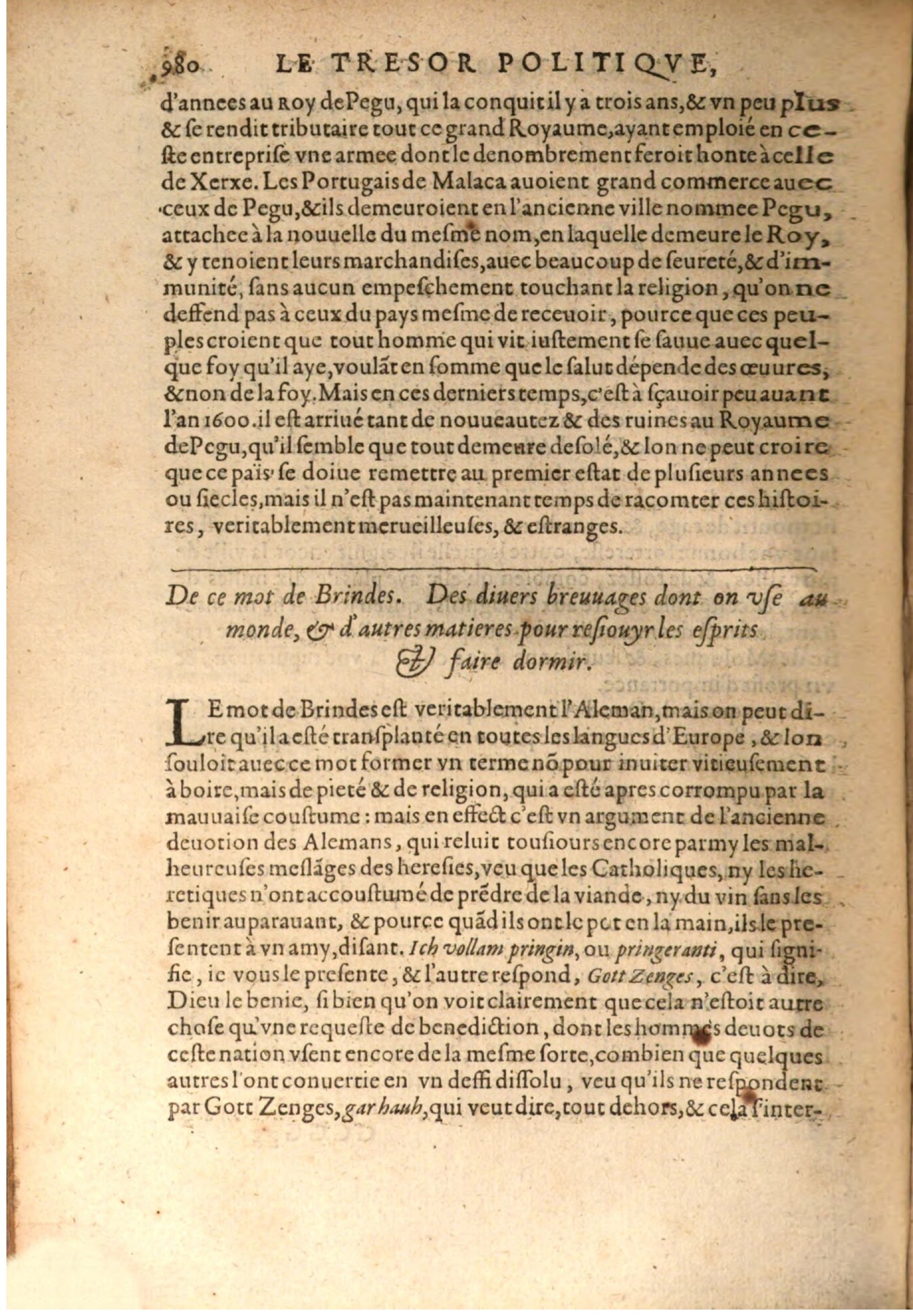 1608 - Nicolas Du Fossé - Trésor politique - BSB Munich