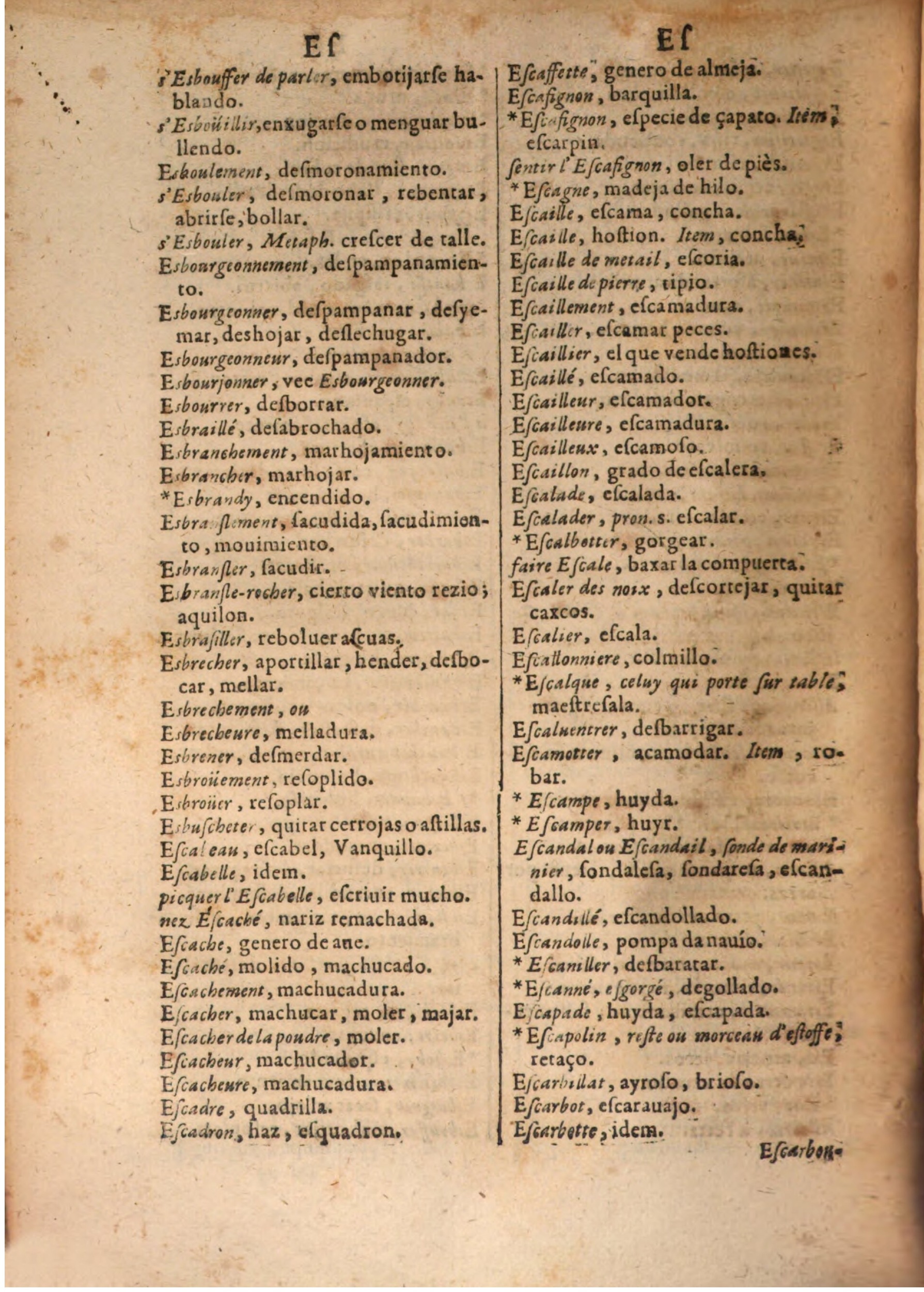 1645 - A. de Sommaville et A. Courbé - Trésor des deux langues espagnole et française (Seconde partie) - BSB Munich 1645 - A. de Sommaville et A. Courbé - Trésor des deux langues espagnole et française (Seconde partie) - BSB Munich