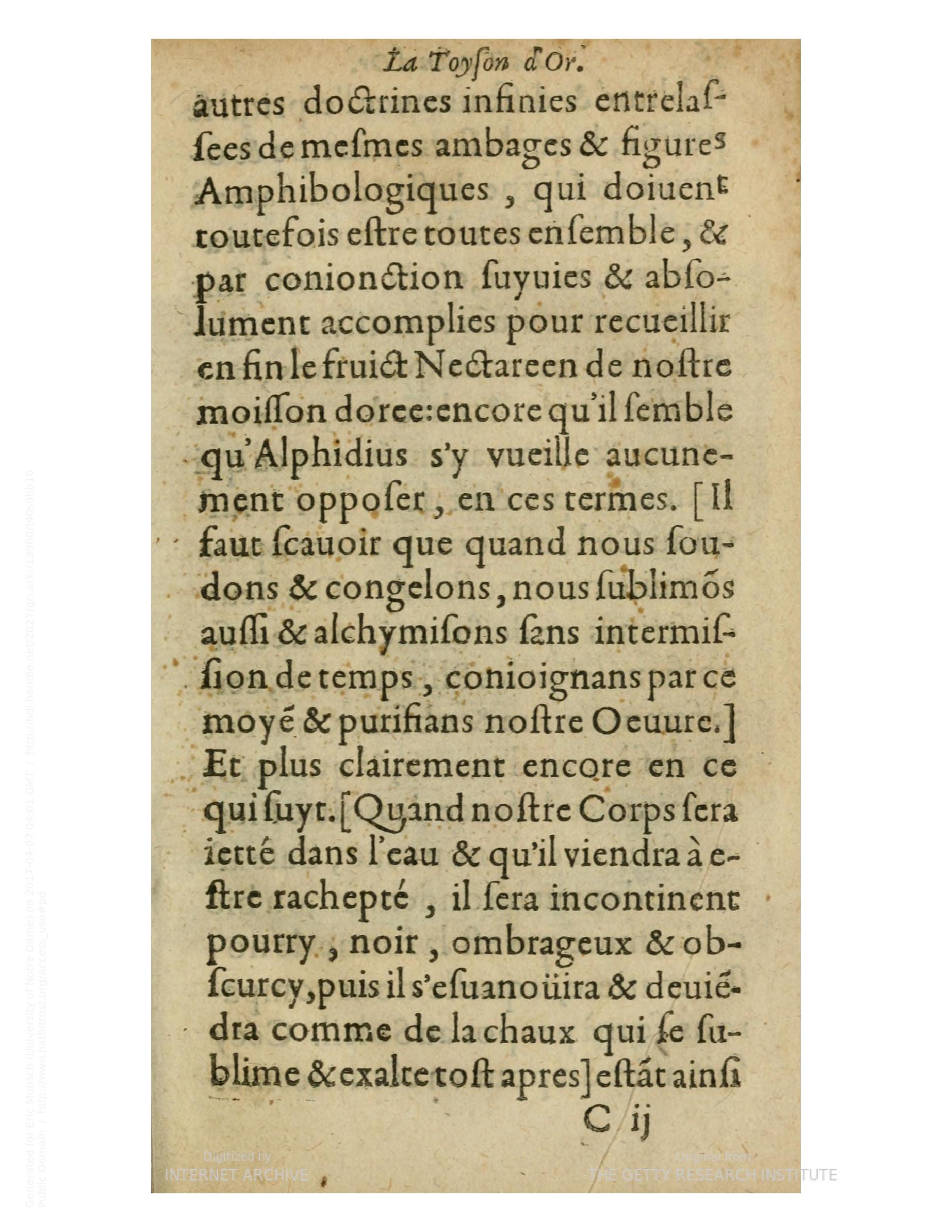 1612 - Charles Sevestre - Toison d’or ou la fleur des trésors - Getty Research Institute