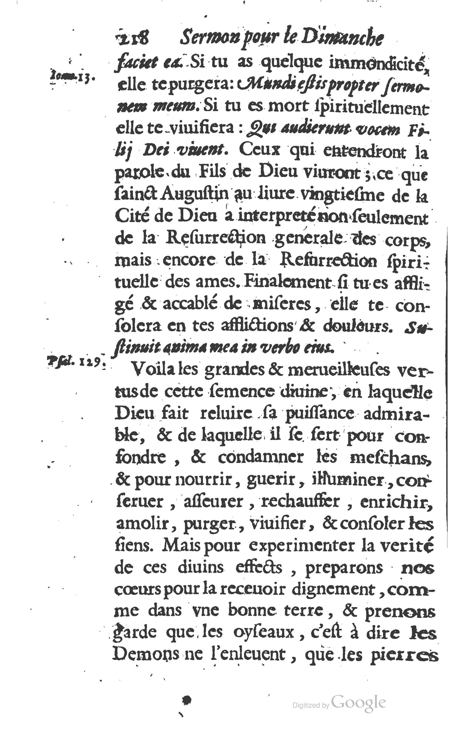 1629 - Manassés de Préaulx - Sermons ou Trésors de la piété chrétienne - BM Lyon