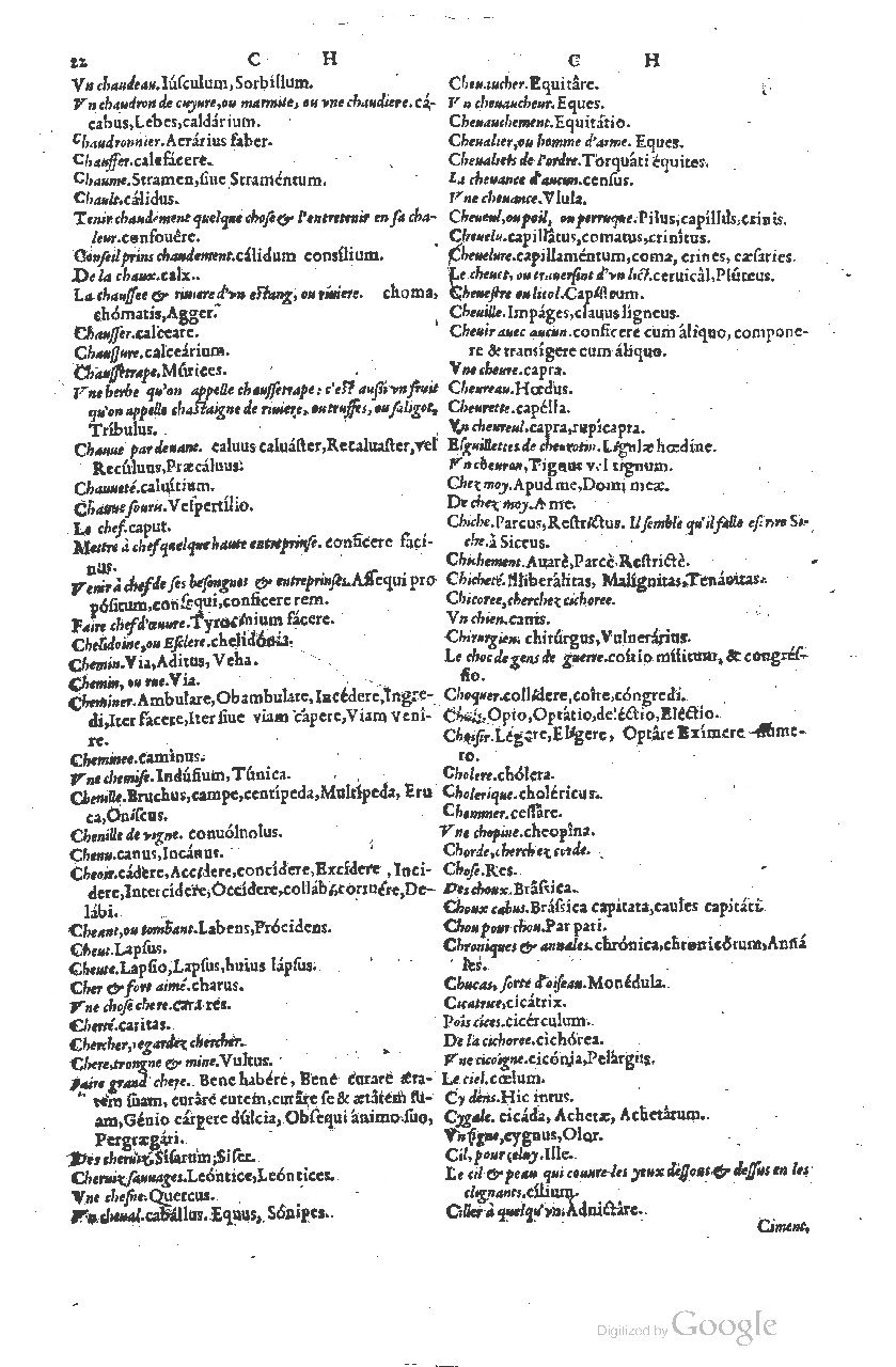 1585 - Simphorianum Beraud et Stephanum Michaëlem - Trésor des mots et traits français - Barcelone