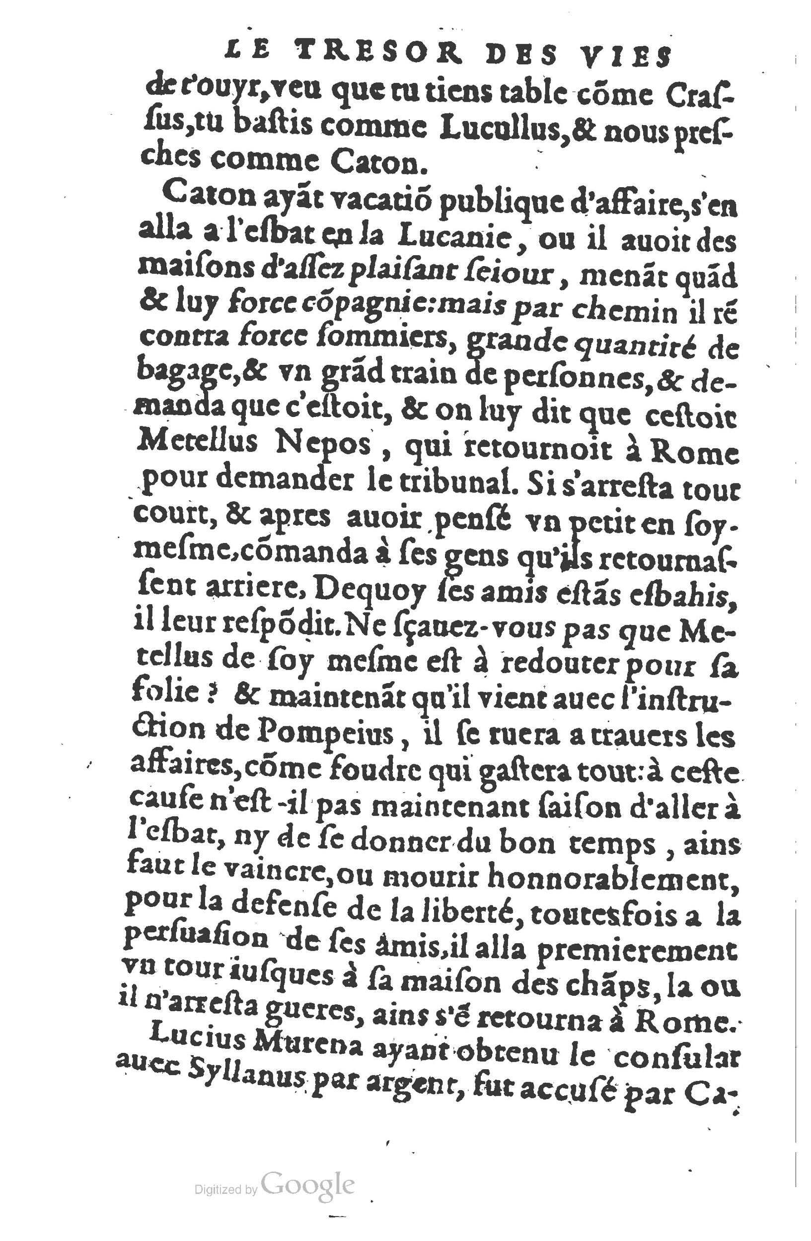 1577 - Claude Micard - Trésor des vies de Plutarque - BSB Munich