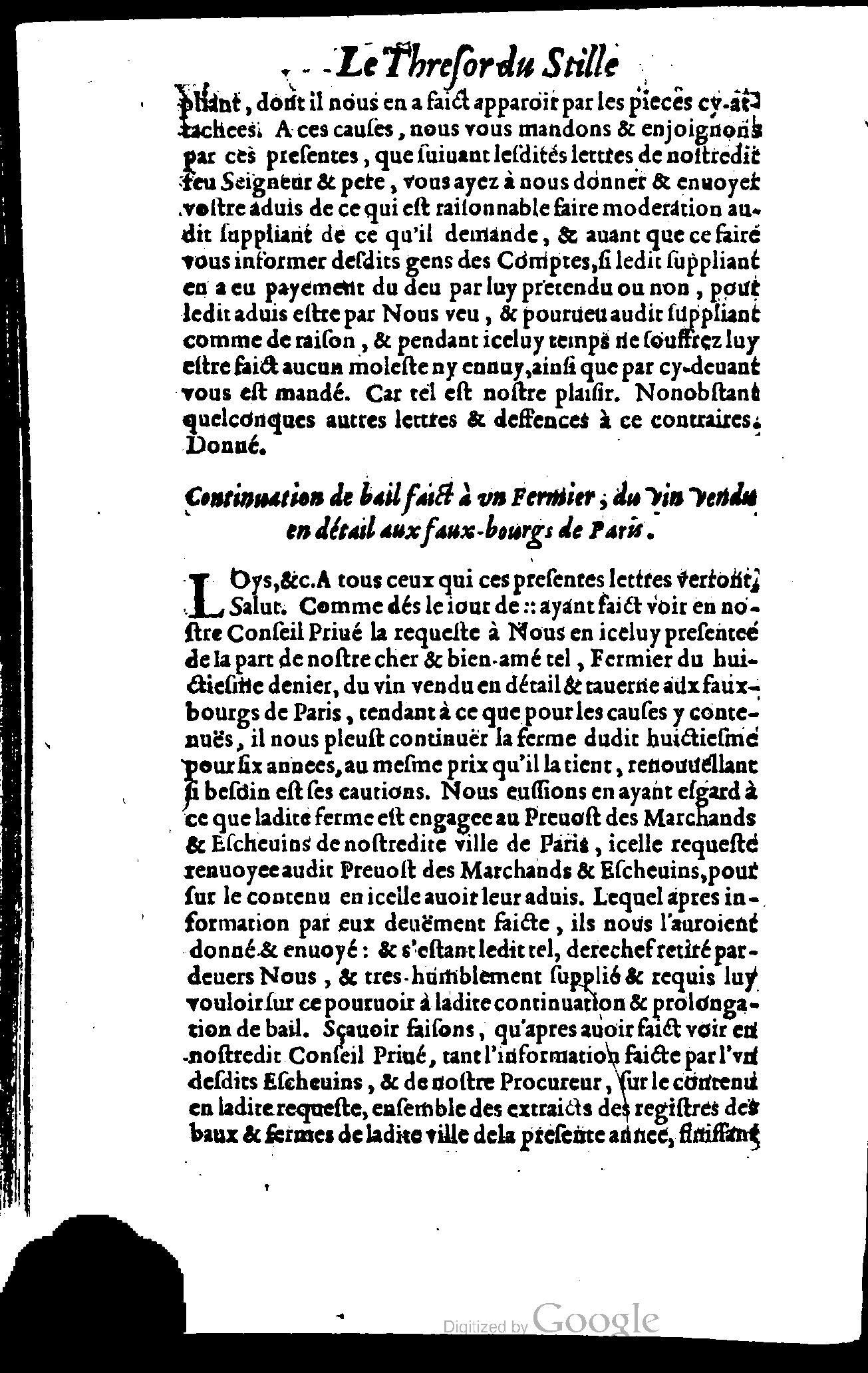 1614 - Jean Richer - Trésor du nouveau style et protocole de la chancellerie de France - BSB Munich
