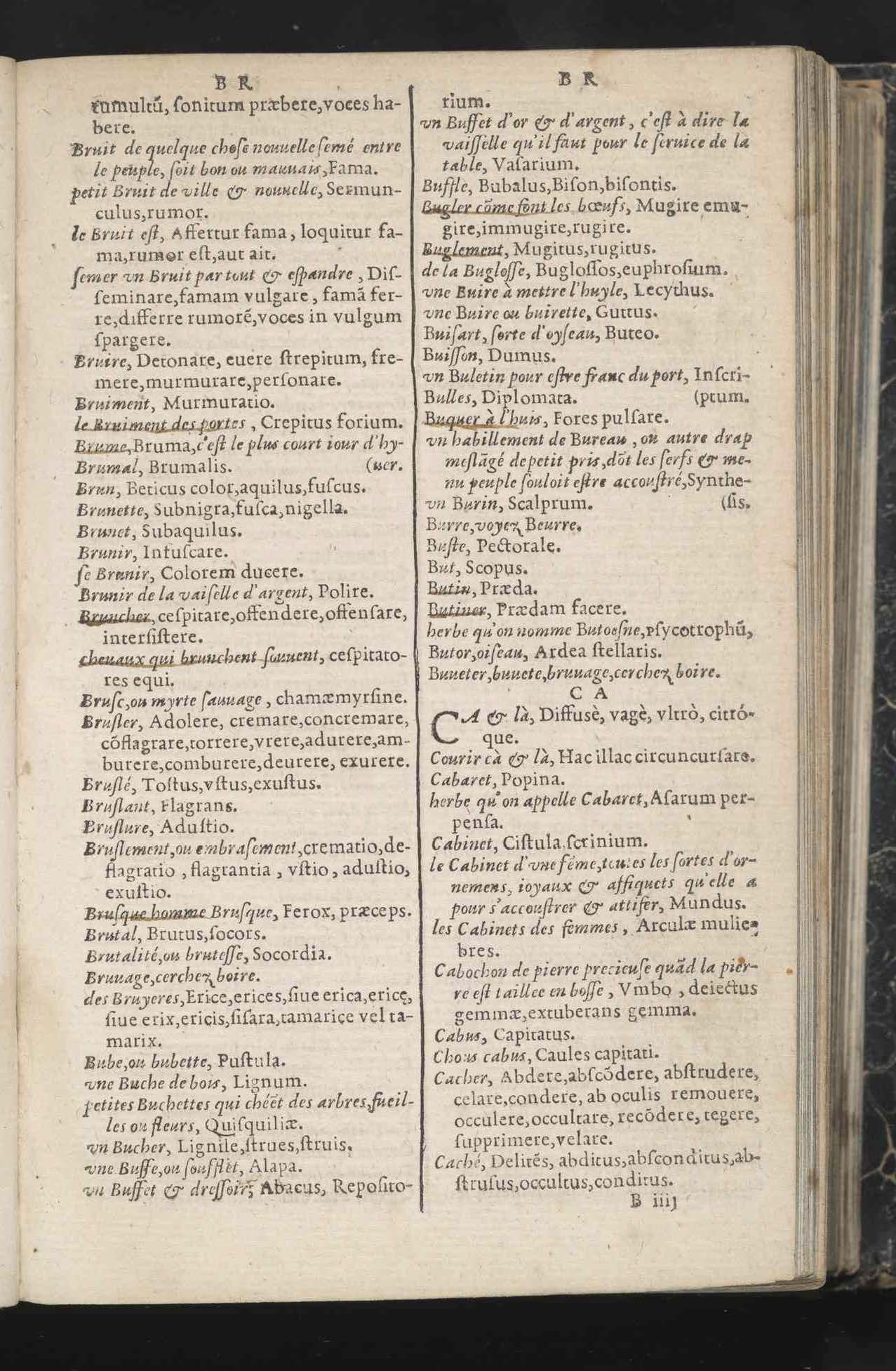 1597 - Richard Aubert - Trésor des mots et traits français - Den Haag 1597 - Richard Aubert - Trésor des mots et traits français - Den Haag
