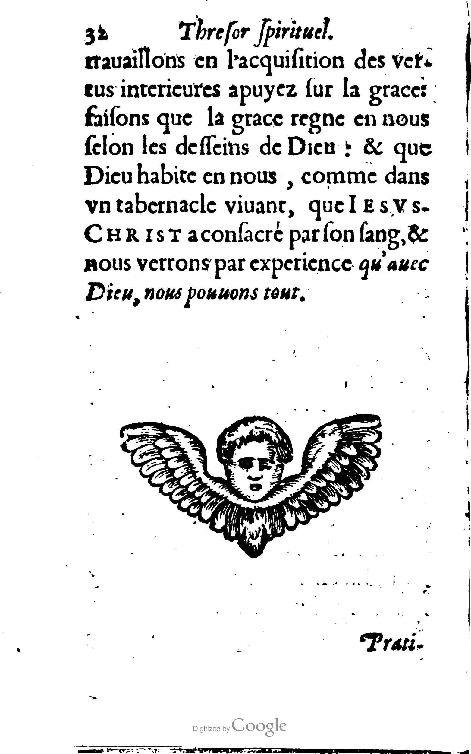 1633 - François Waudré - Trésor spirituel contenant les excellences du christianisme - BM Lyon