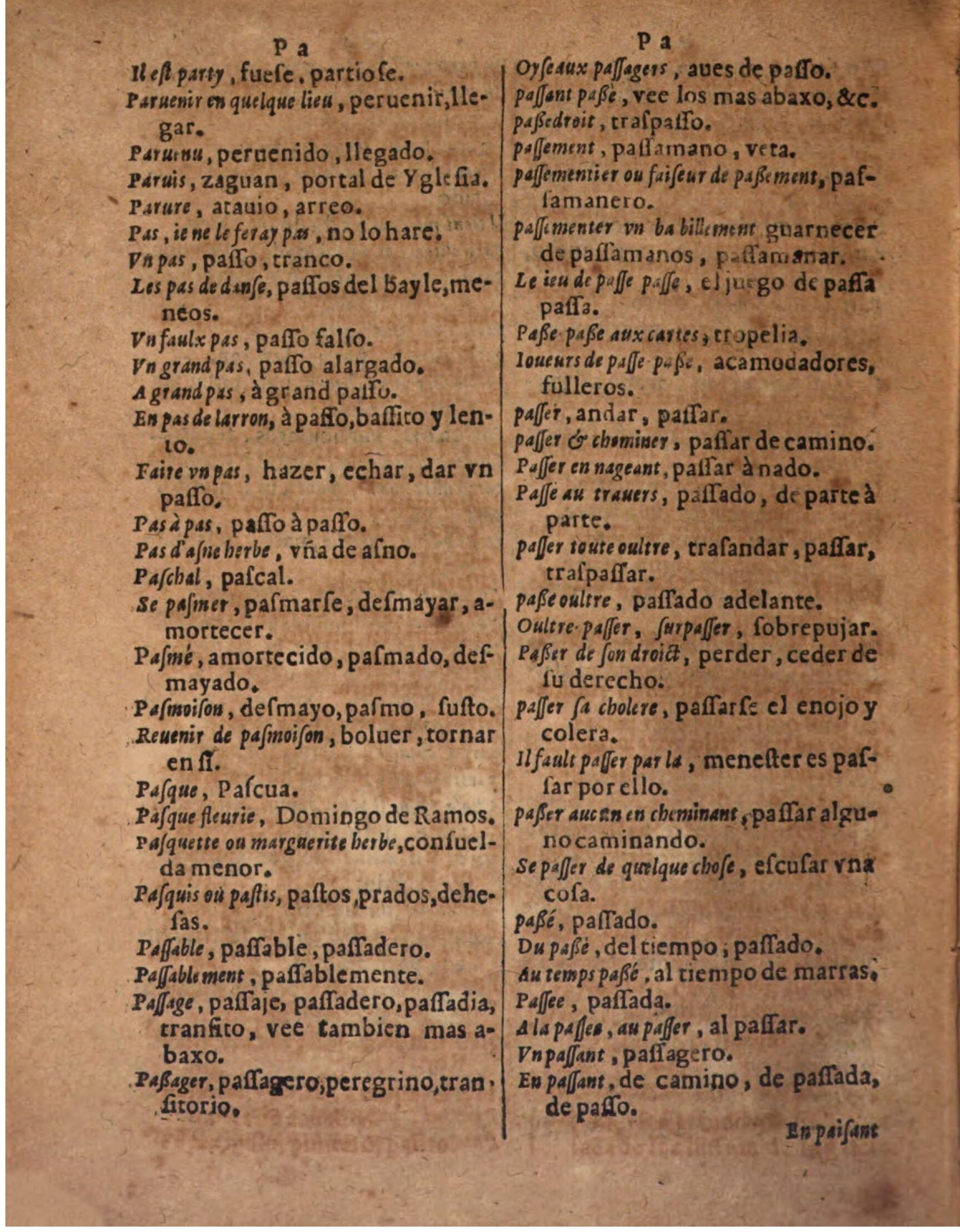 1624 - Hubert Antoine - Trésor des deux langues espagnole et française (Seconde partie) - BSB Munich