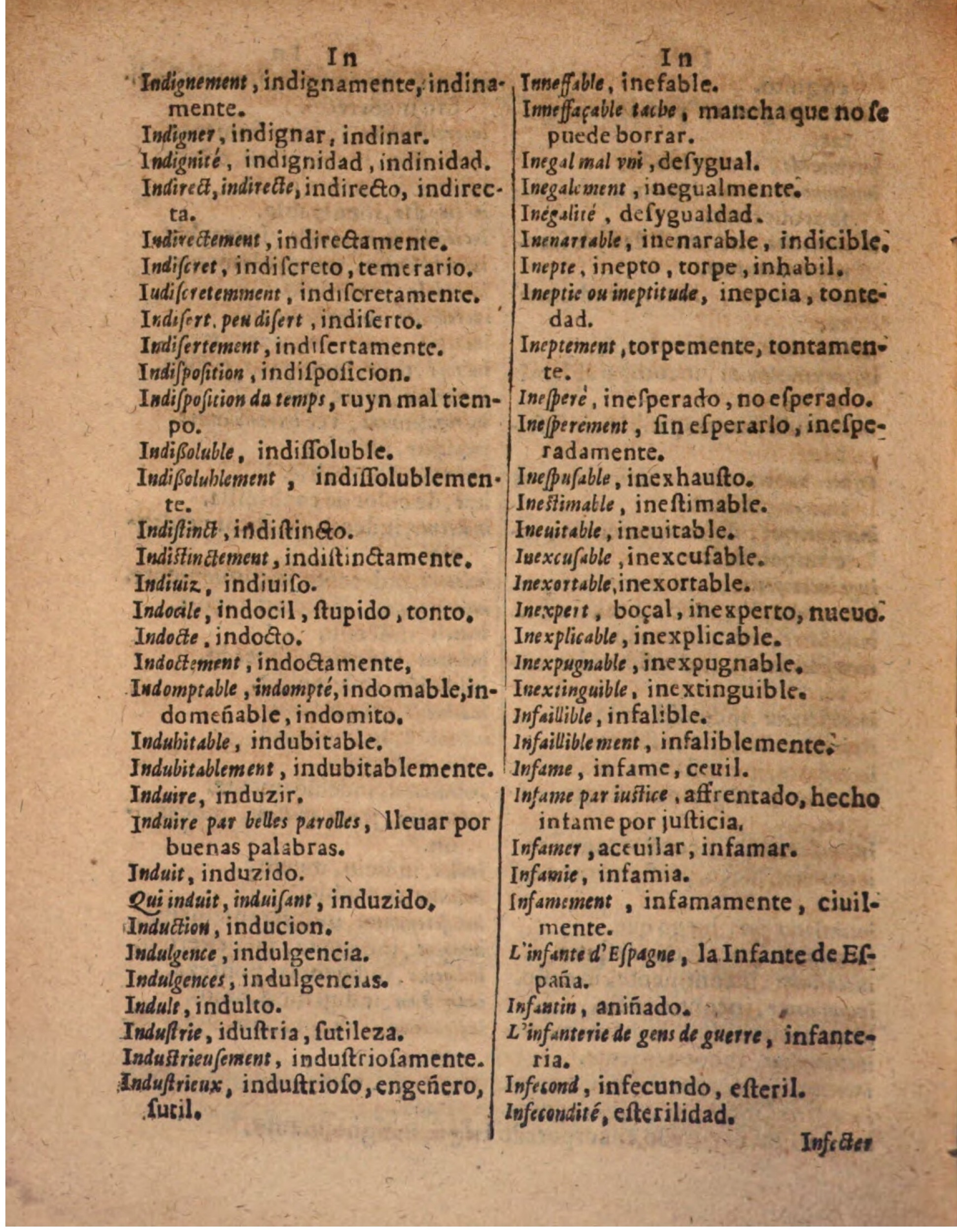 1624 - Hubert Antoine - Trésor des deux langues espagnole et française (Seconde partie) - BSB Munich