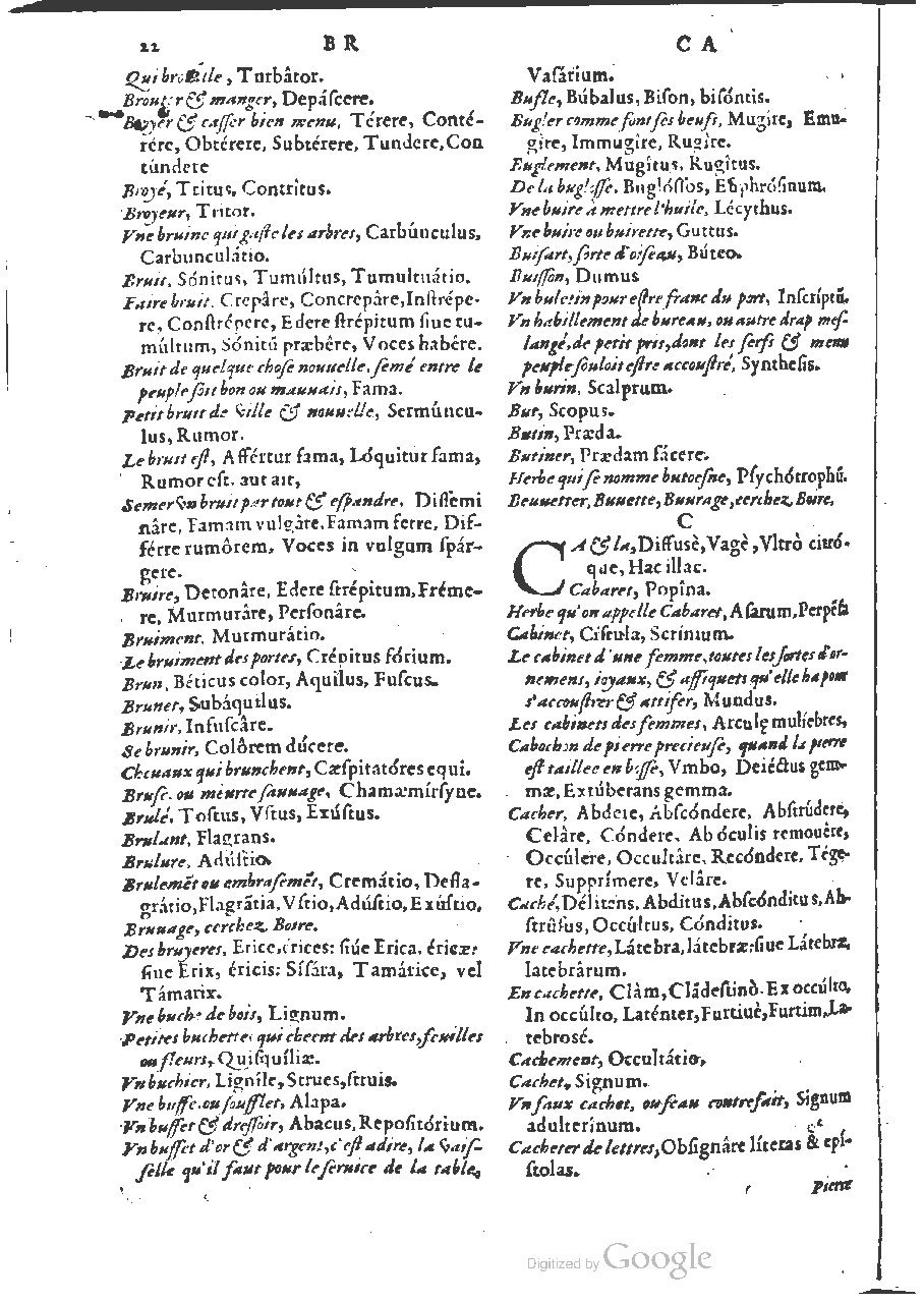 1564 - Henri Hylaire et Louis Cloquemin - Trésor des mots et traits français - BSB Munich