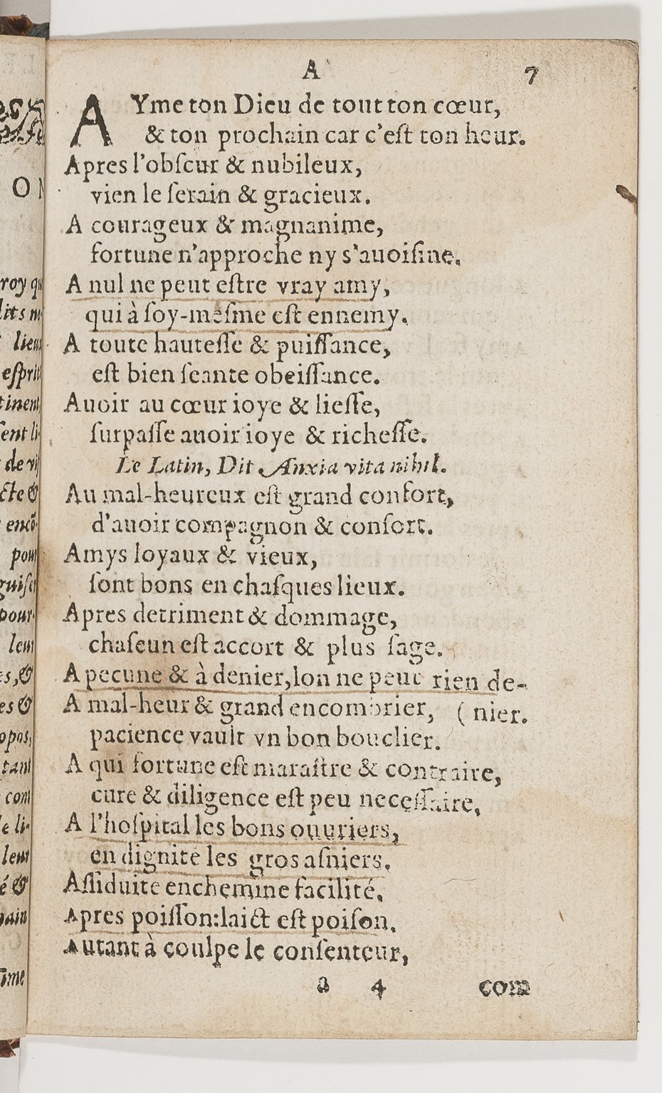 1577 - Jean d’Ogerolles - Trésor de sentences dorées - BnF Arsenal