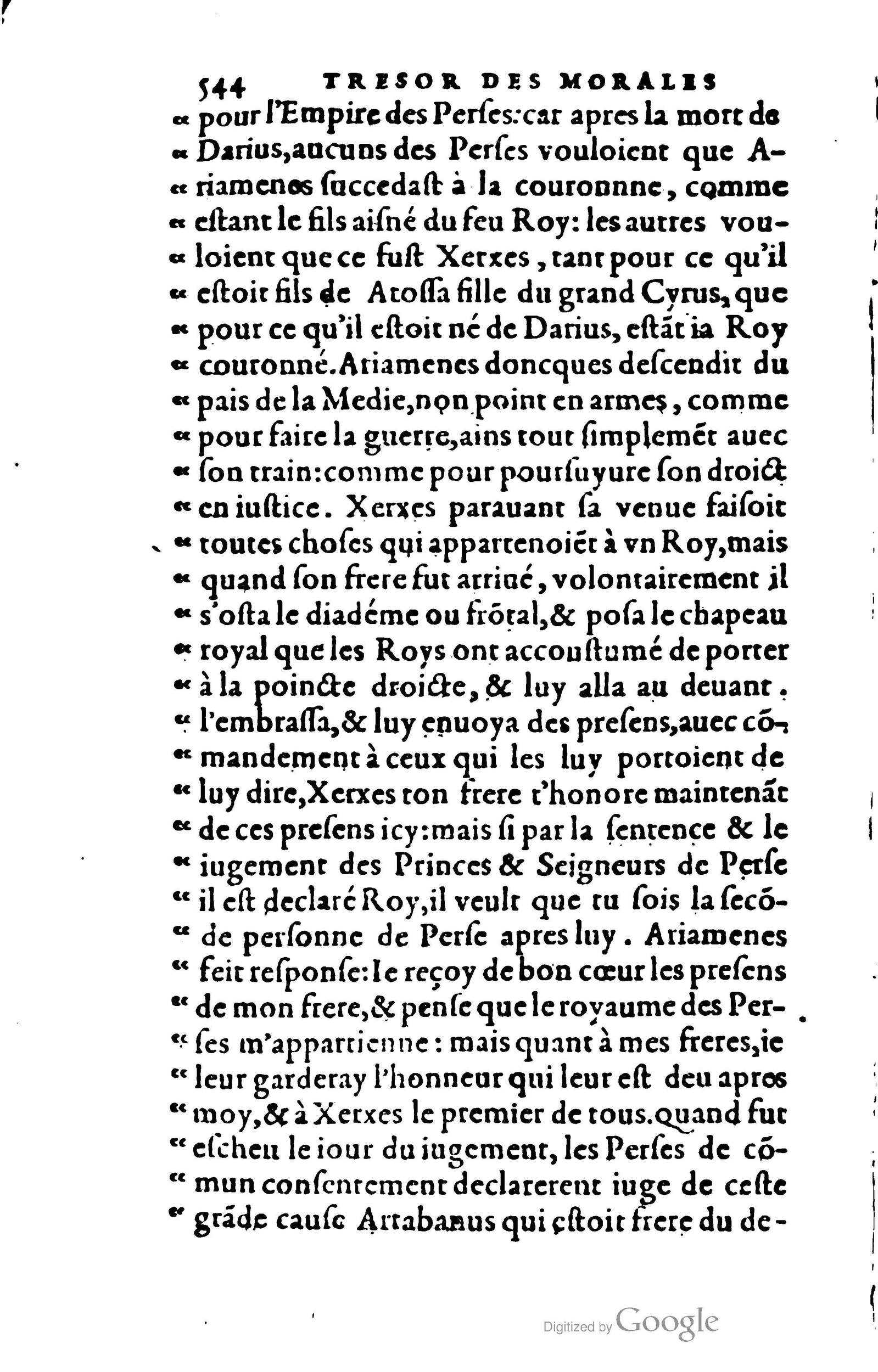 1578 - Jean Poupy - Trésor des morales de Plutarque - BSB Munich