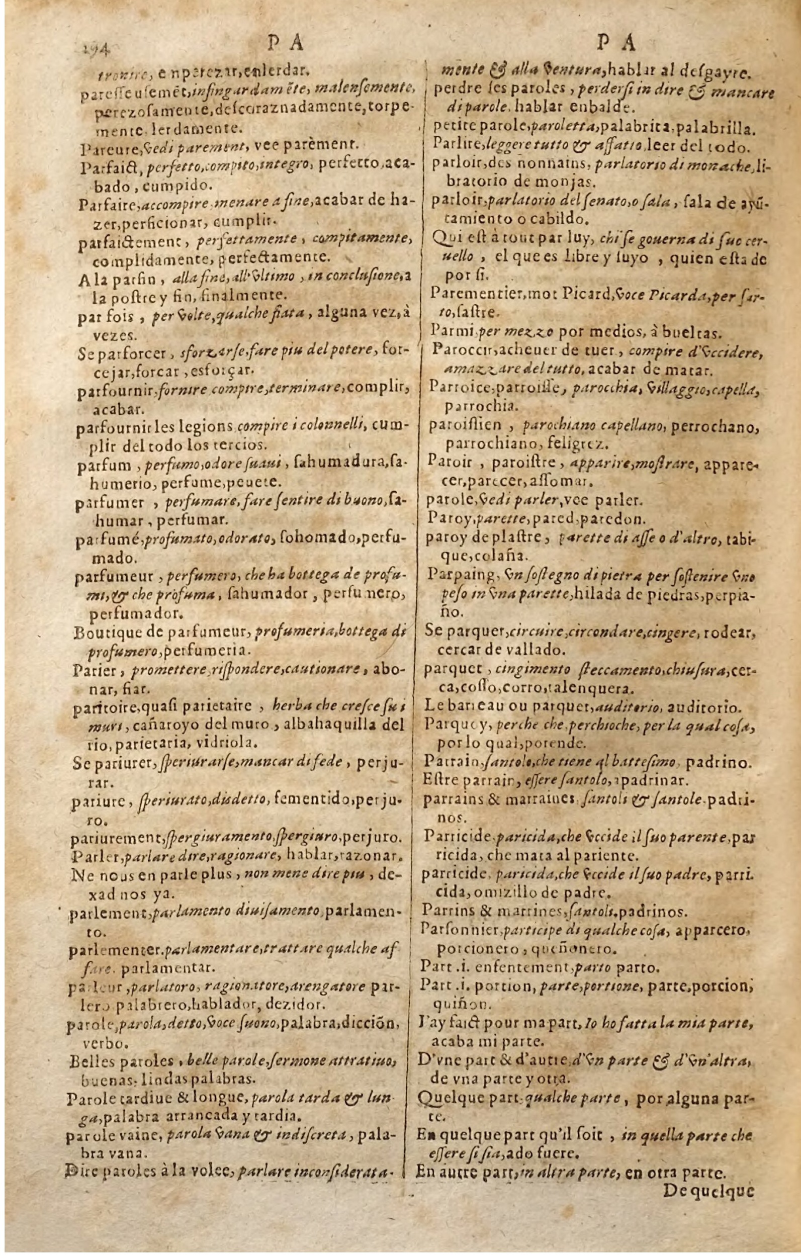 1627 - Jacques Crespin - Trésor des trois langues (Seconde partie) - Regensburg