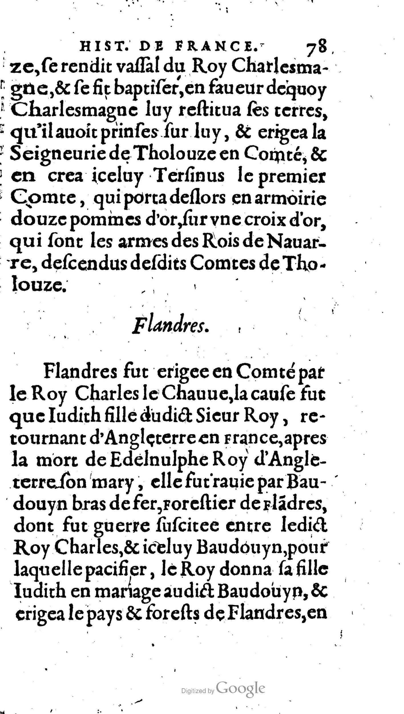 1604 - Galiot Corrozet - Trésor des histoires de France - BNC Florence